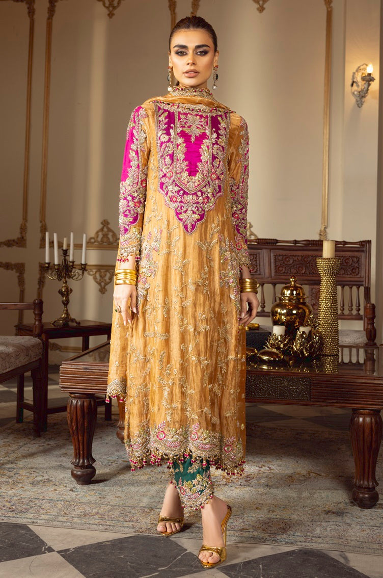 Sara Rohale Asghar Wedding Festive Hand Embroidered Organza Unstitched Sultanique Pehnawa