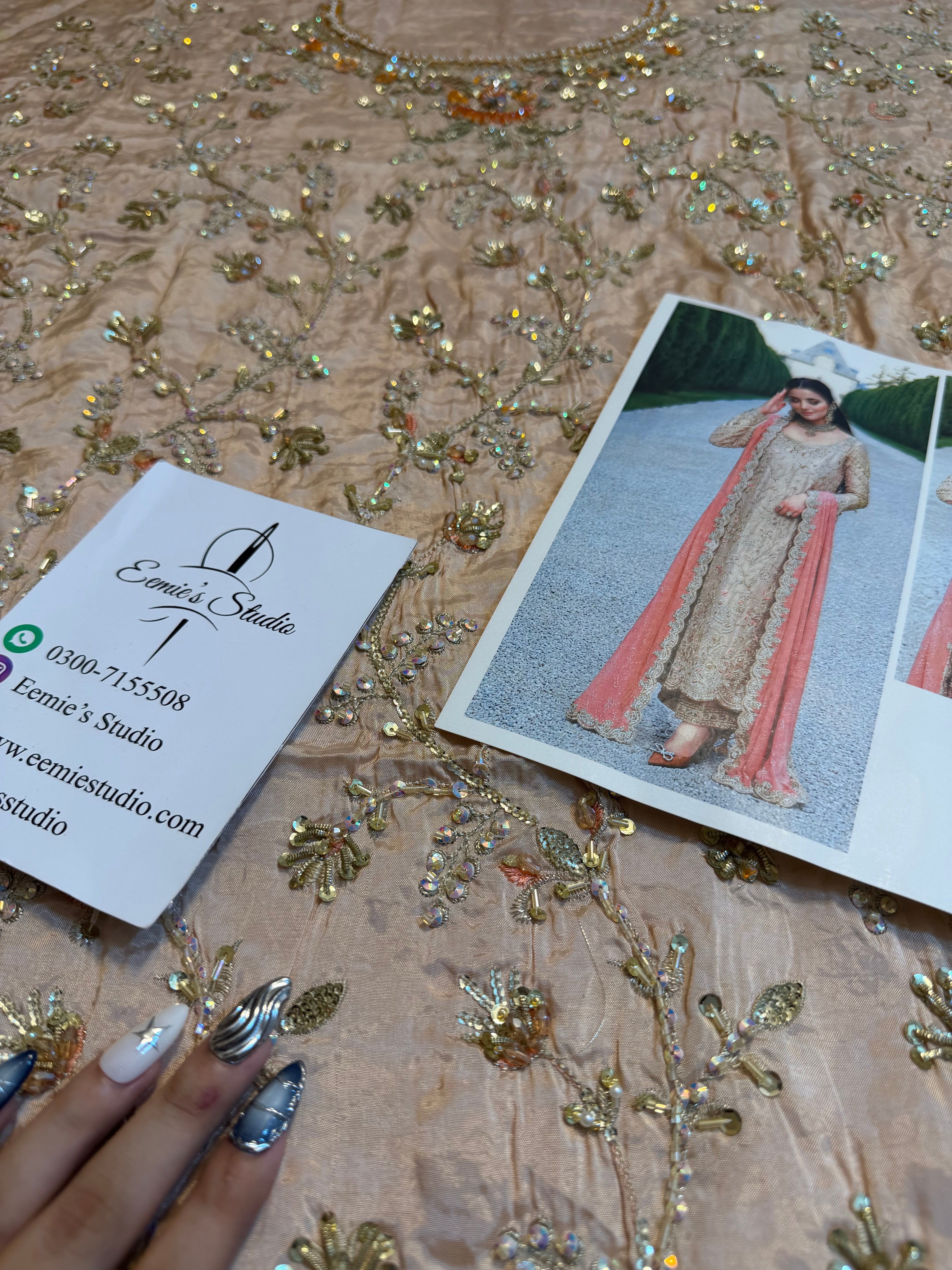 Shazia Kiyani - Champagne and Peach Ayla's Atelier
