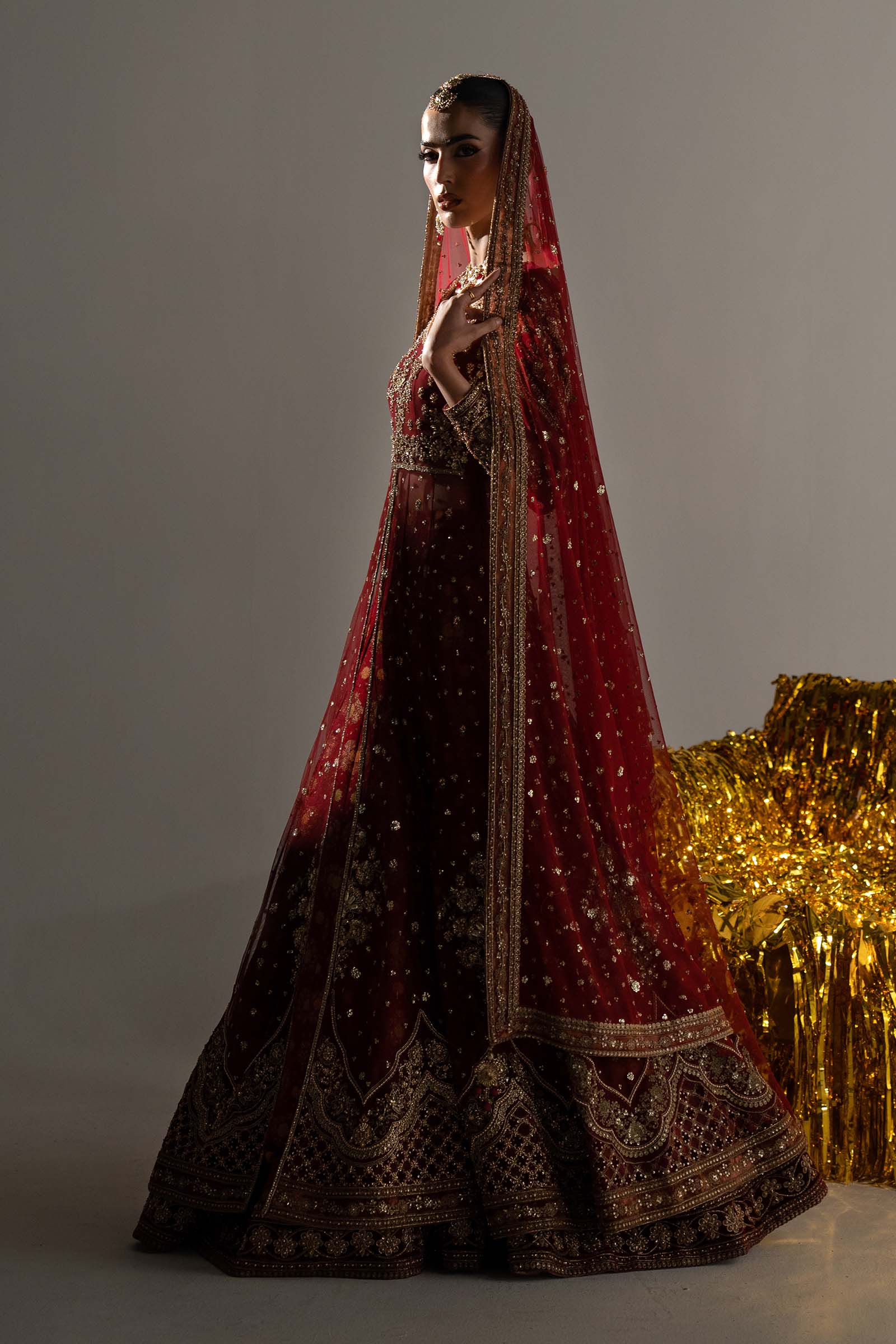 Maria.B Retro Shadmani Couture - Bazif Ayla's Atelier
