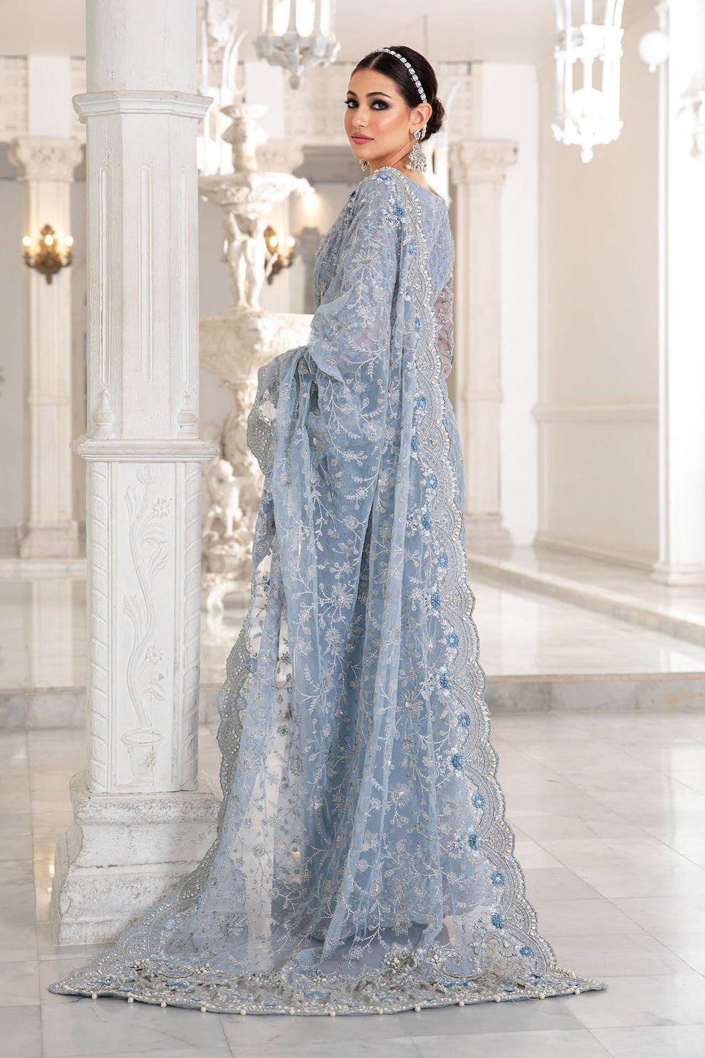 Maria B. Couture Ice Blue MC-049 Ayla's Atelier