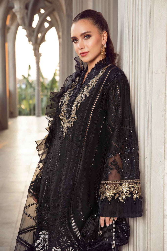 Maria B Embroidered Lawn Suit Unstitched 3 Piece MB24E D-03 - Luxury Collection My Store