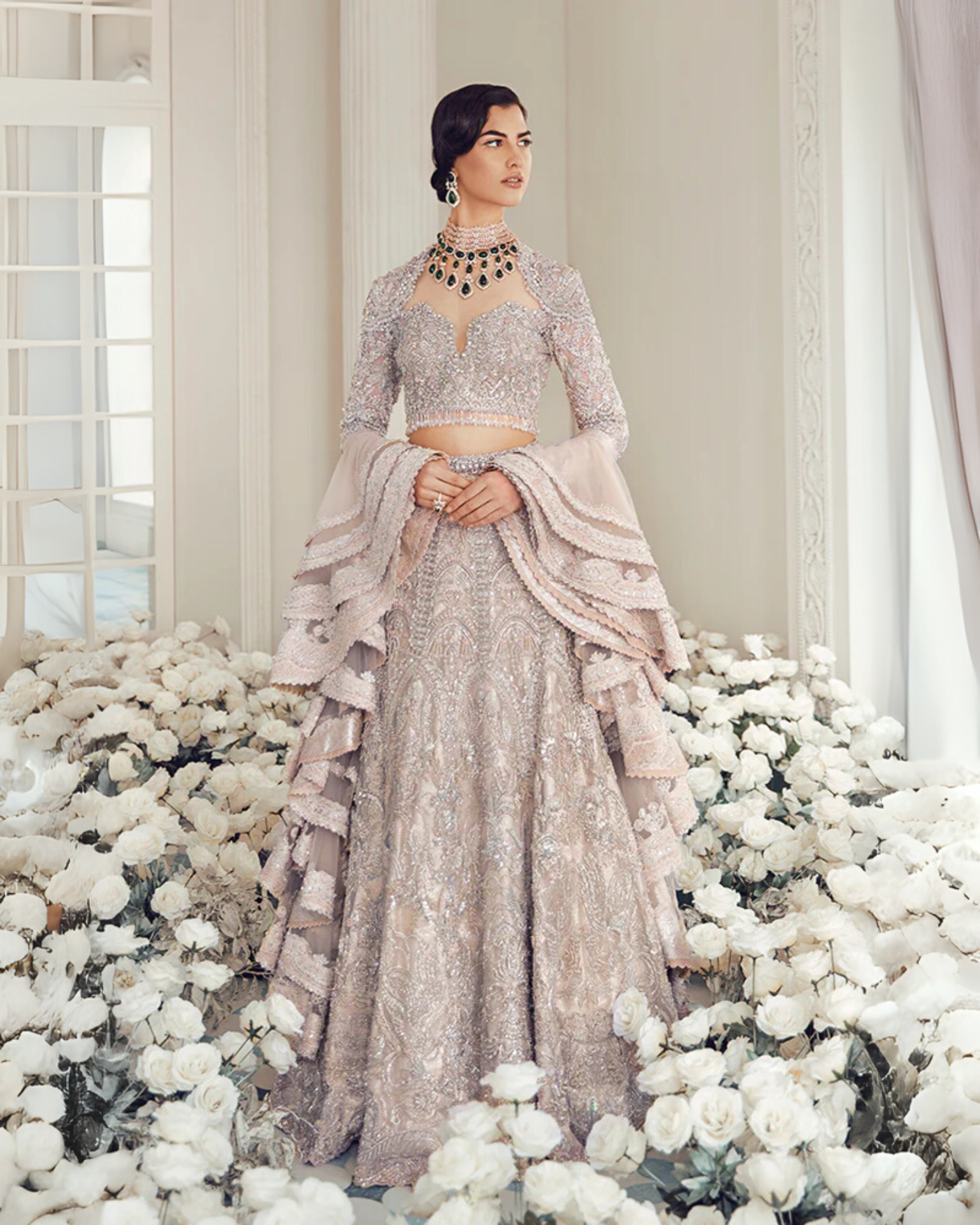 Suffuse - Iris Couture collection bridal ensemble Ayla's Atelier