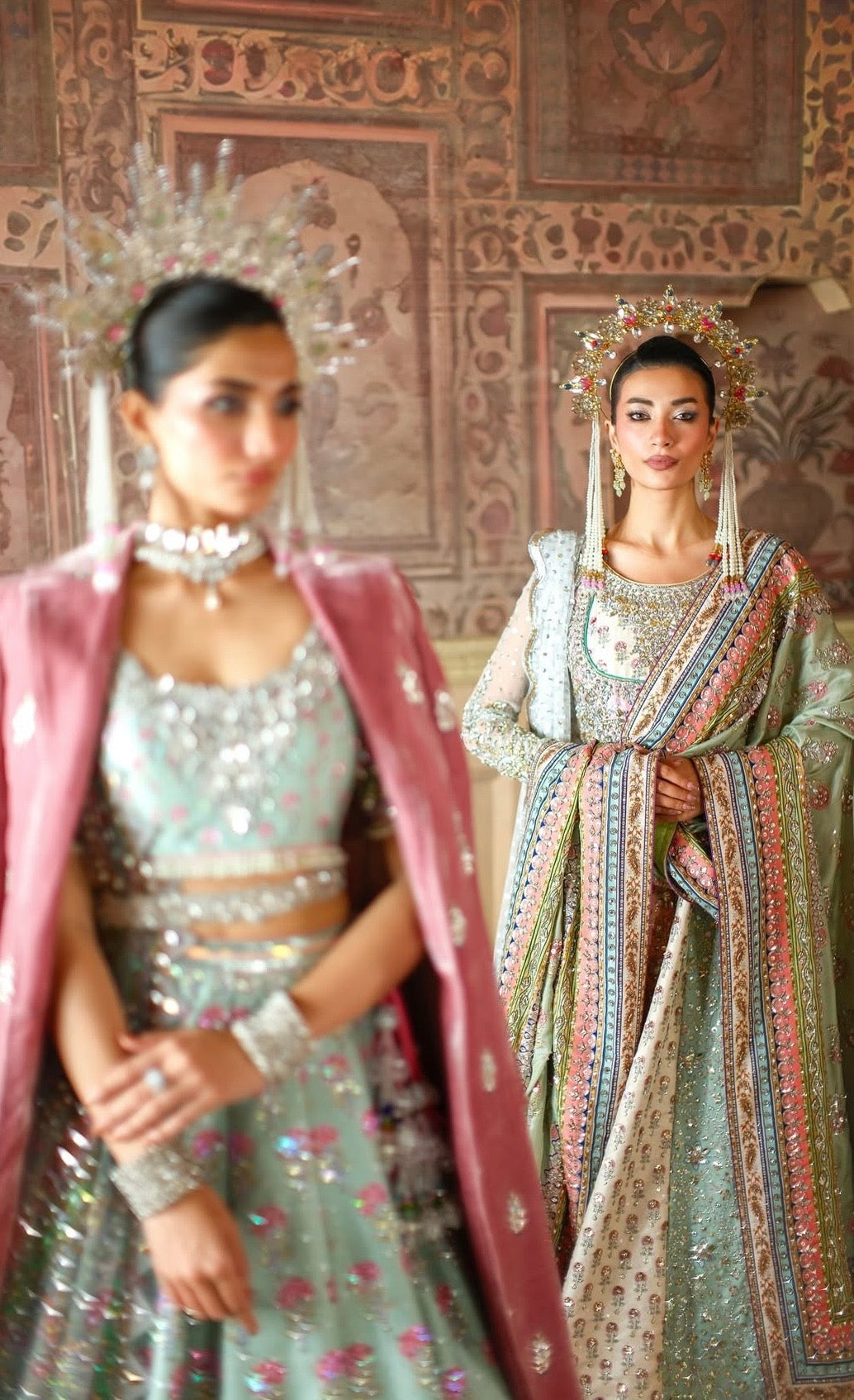 Nomi Ansari - Maryam Nawaz Pastel outfit Eemie's Studio