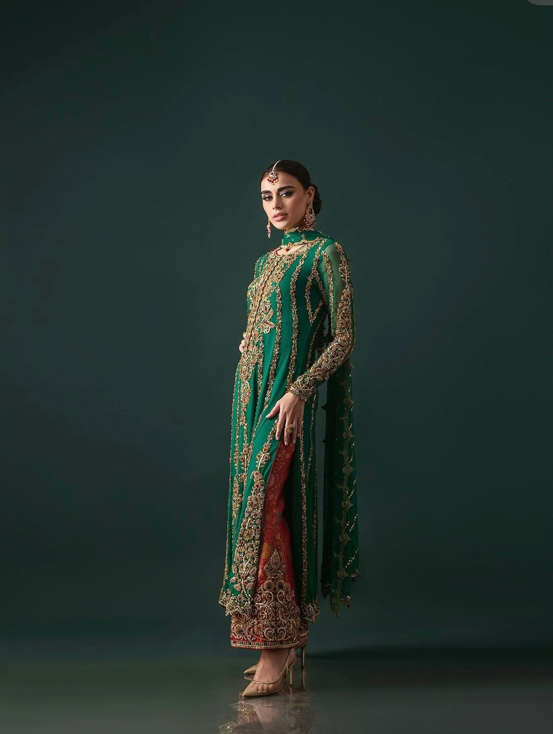 Nomi Ansari - Sadaf Kanwal Green ensemble Ayla's Atelier