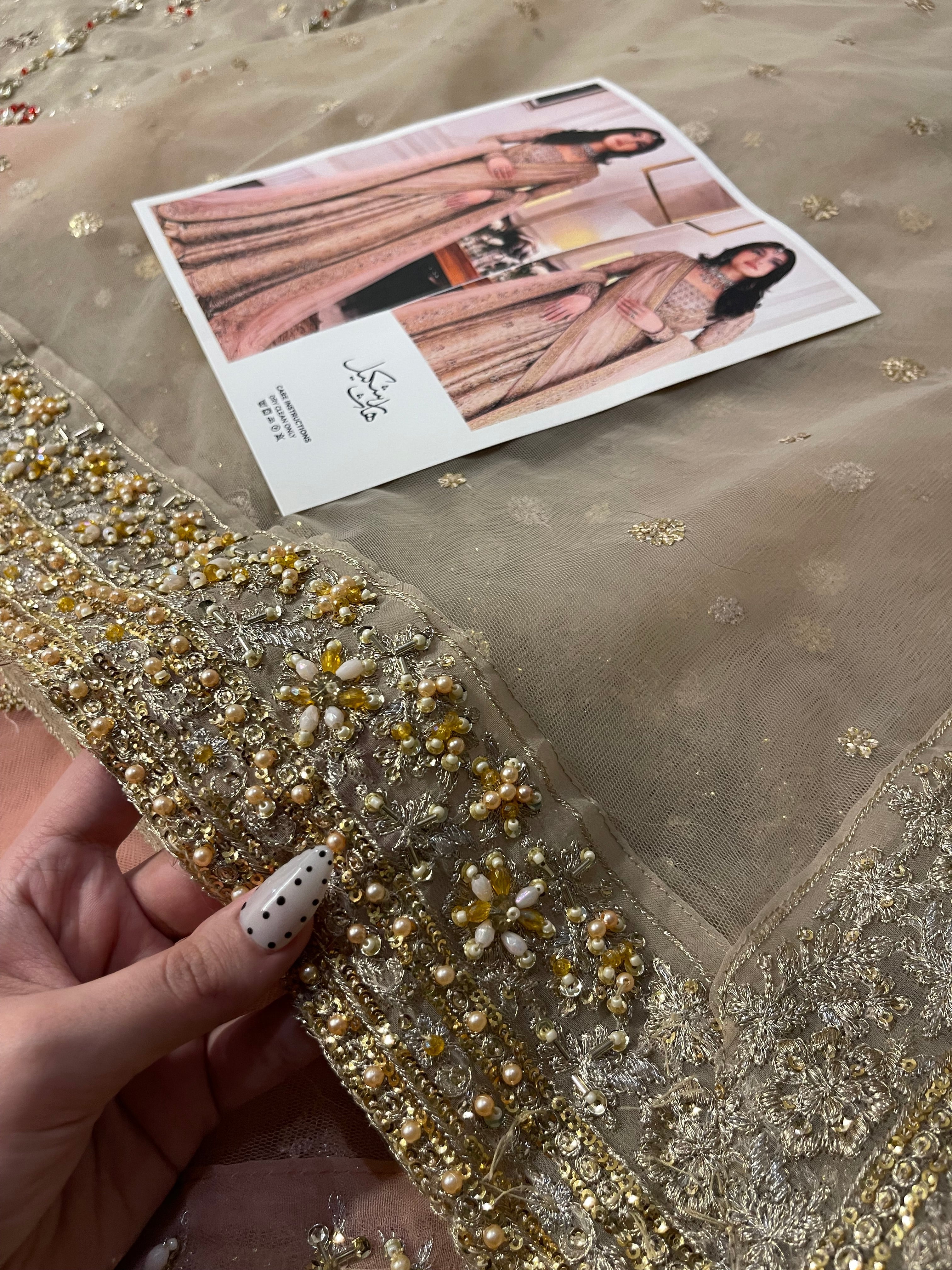 Haris Shakeel - Sahar Blues (with 2 duppatas) Ayla's Atelier