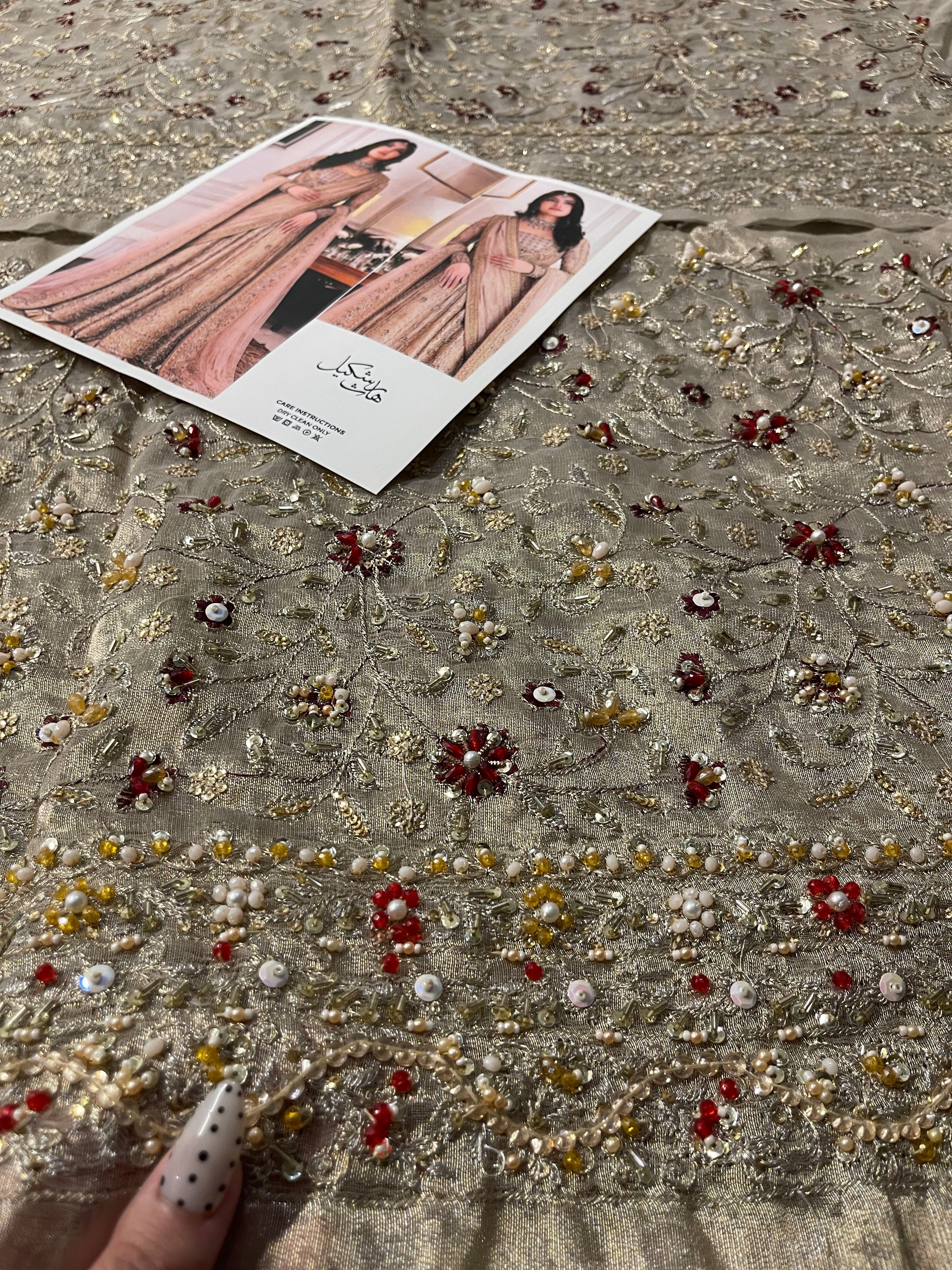 Haris Shakeel - Sahar Blues (with 2 duppatas) Ayla's Atelier