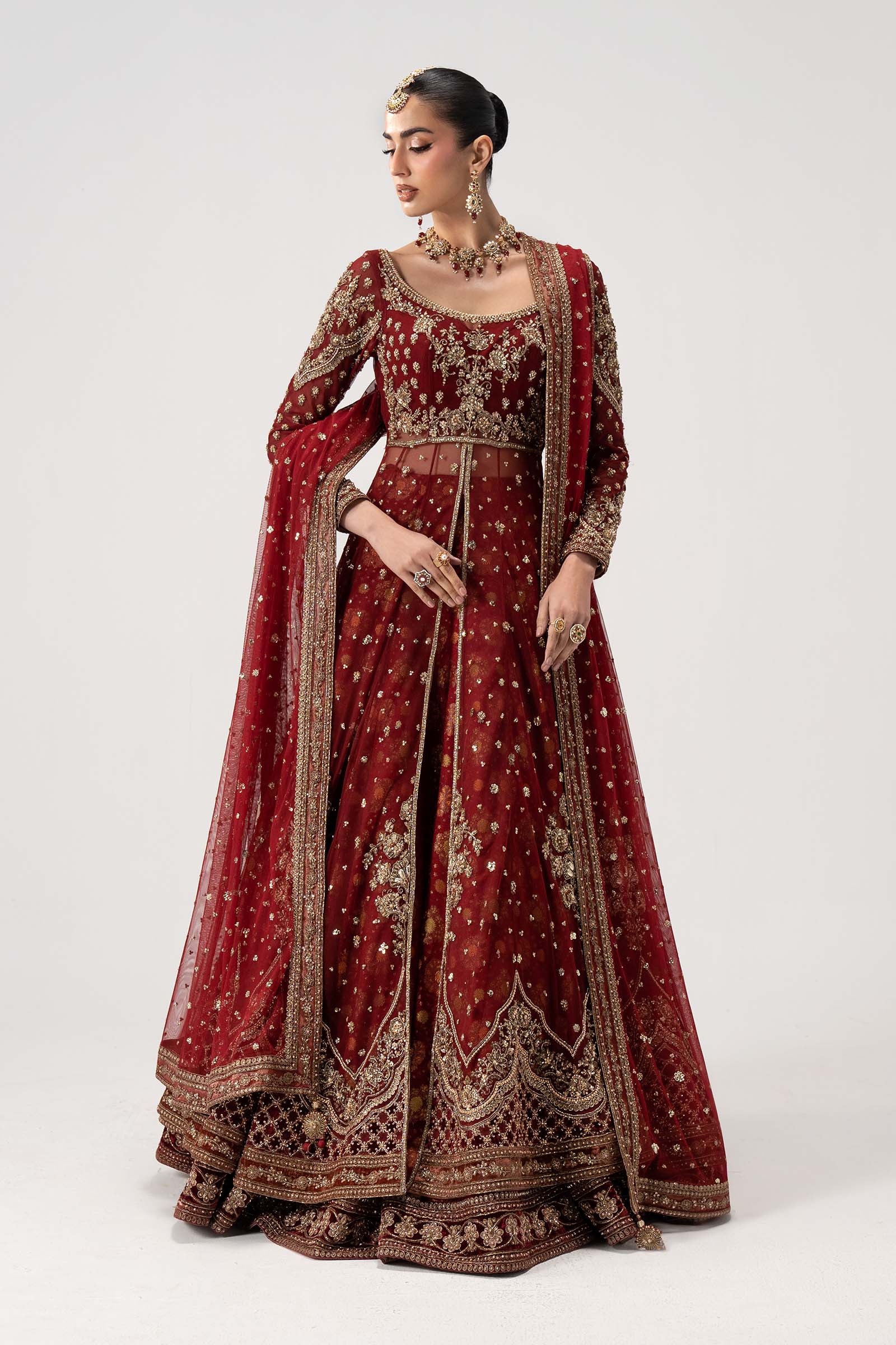 Maria.B Retro Shadmani Couture - Bazif Ayla's Atelier