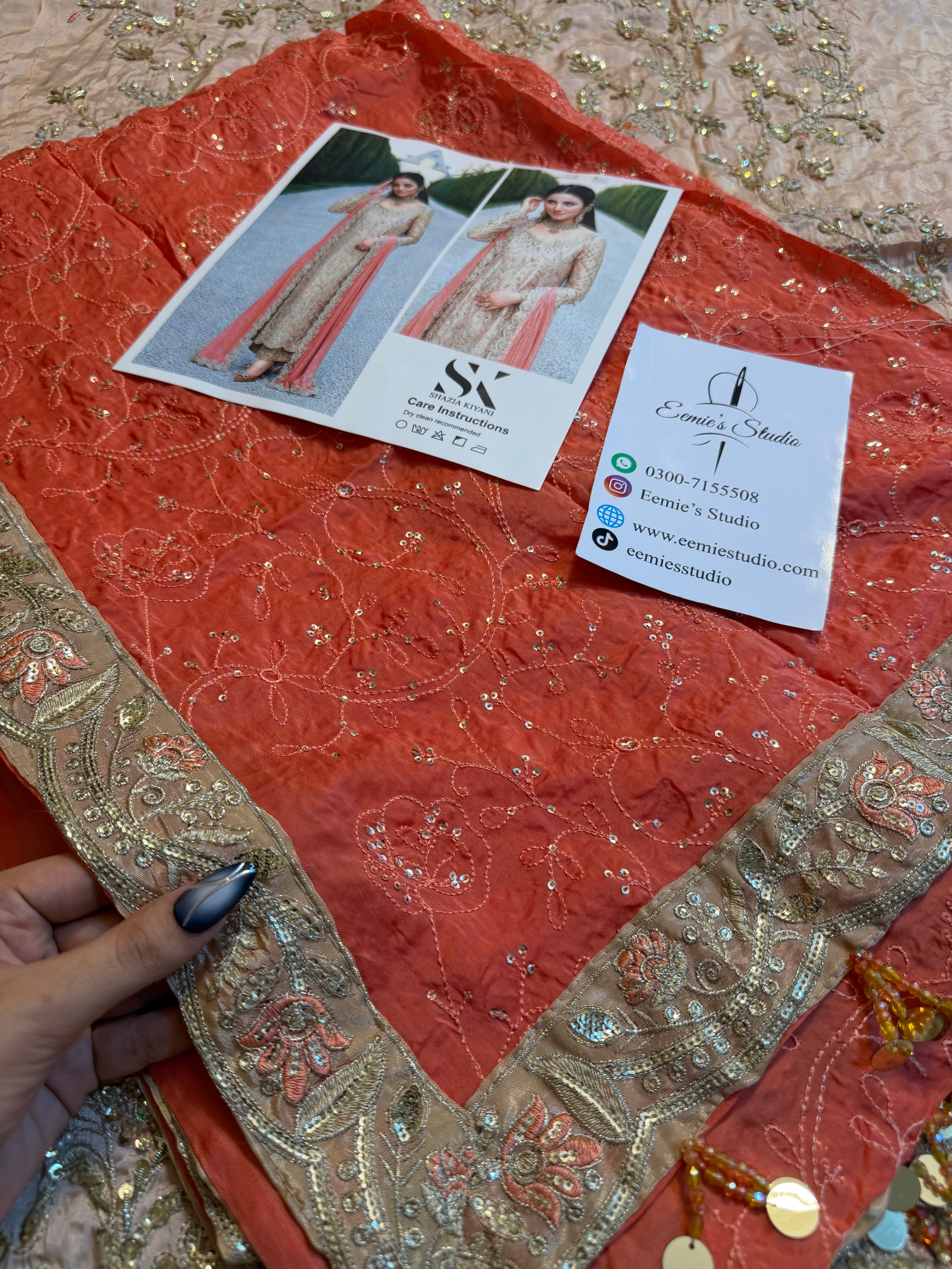Shazia Kiyani - Champagne and Peach Ayla's Atelier