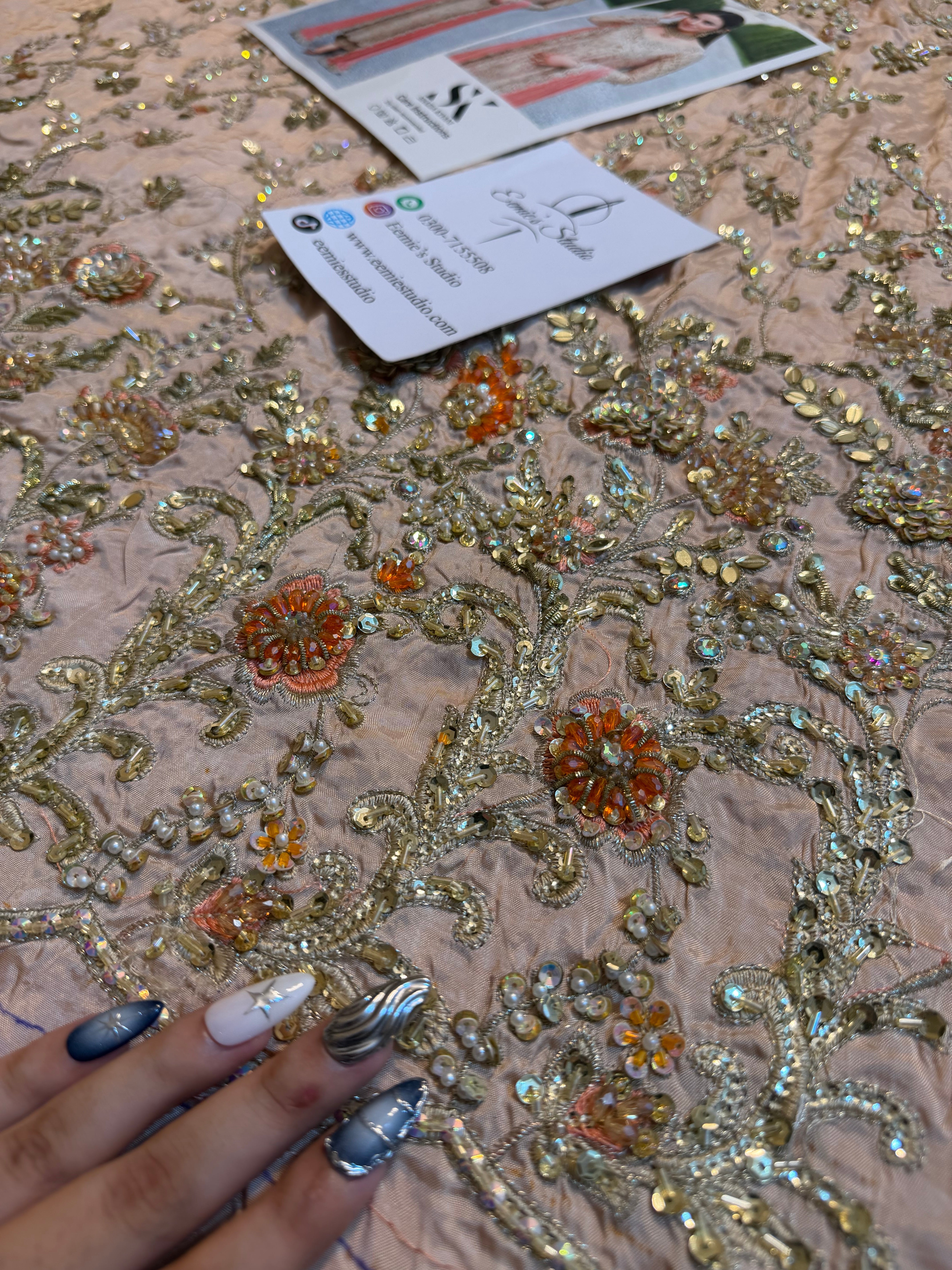 Shazia Kiyani - Champagne and Peach Ayla's Atelier