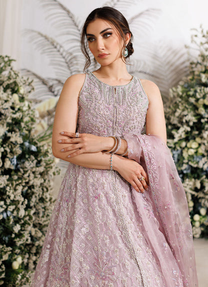 Farah Talib Aziz - Iris mauve kalidaar My Store