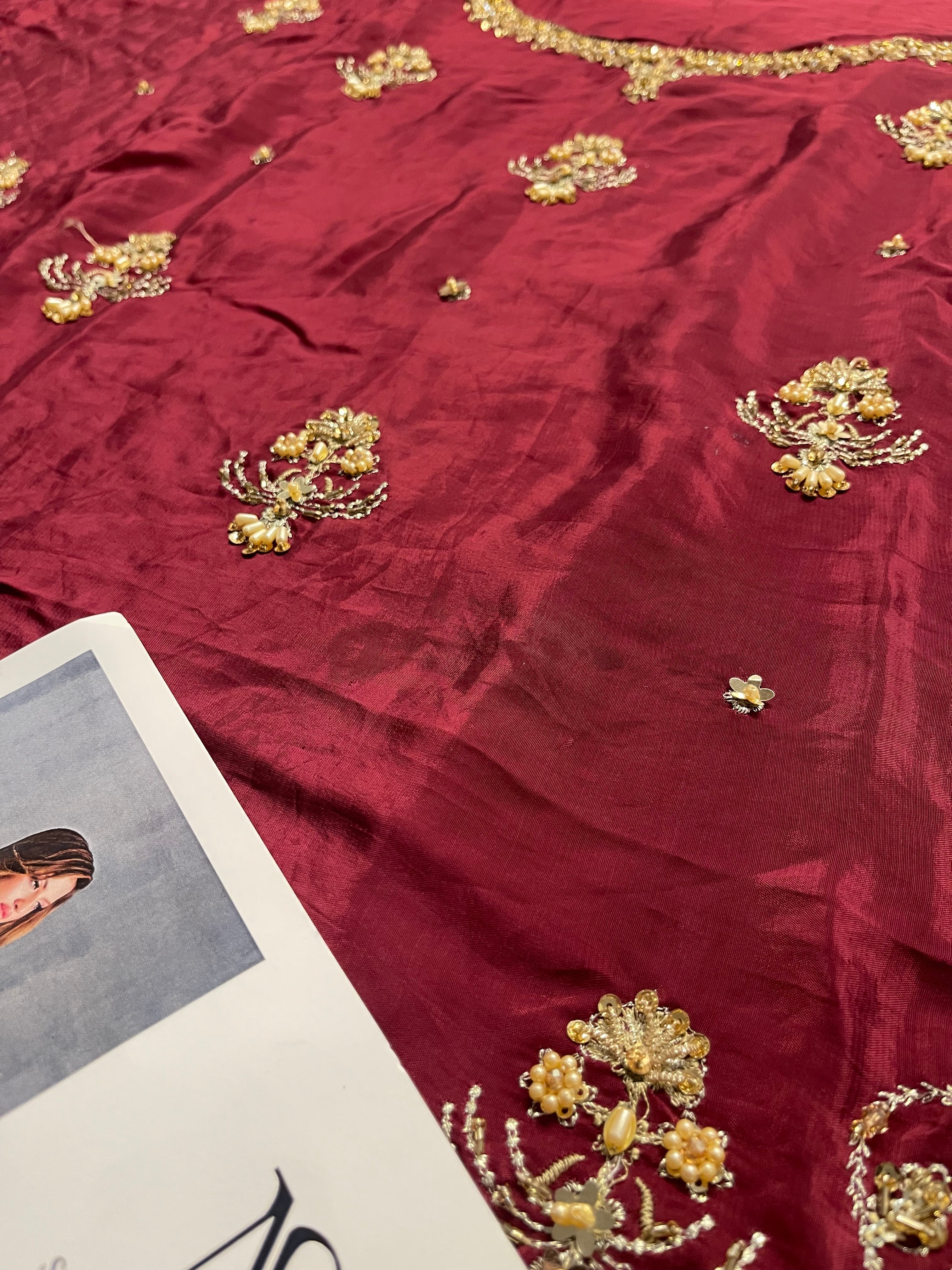 House Of Sehrish Nadeem - Maroon ensemble Eemie's Studio