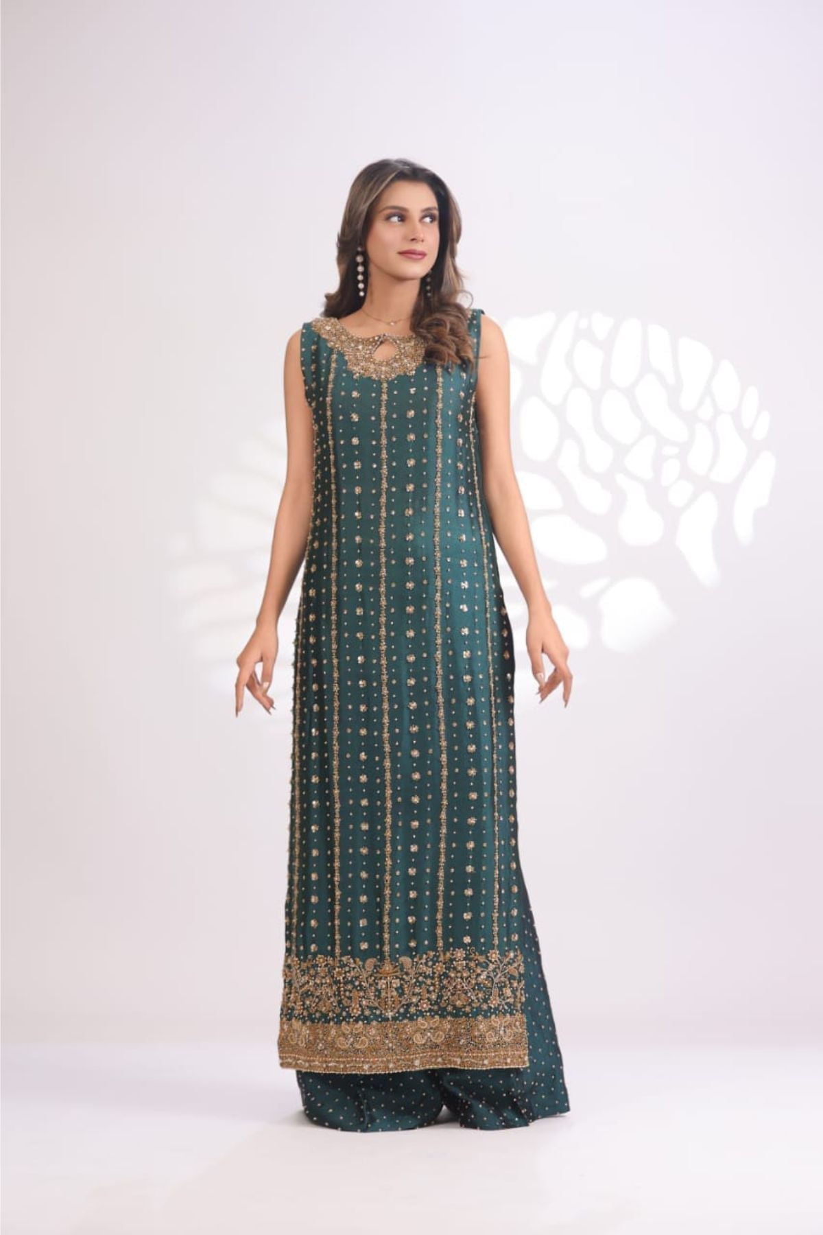 Usama Silk - Teal Luxe Ayla's Atelier