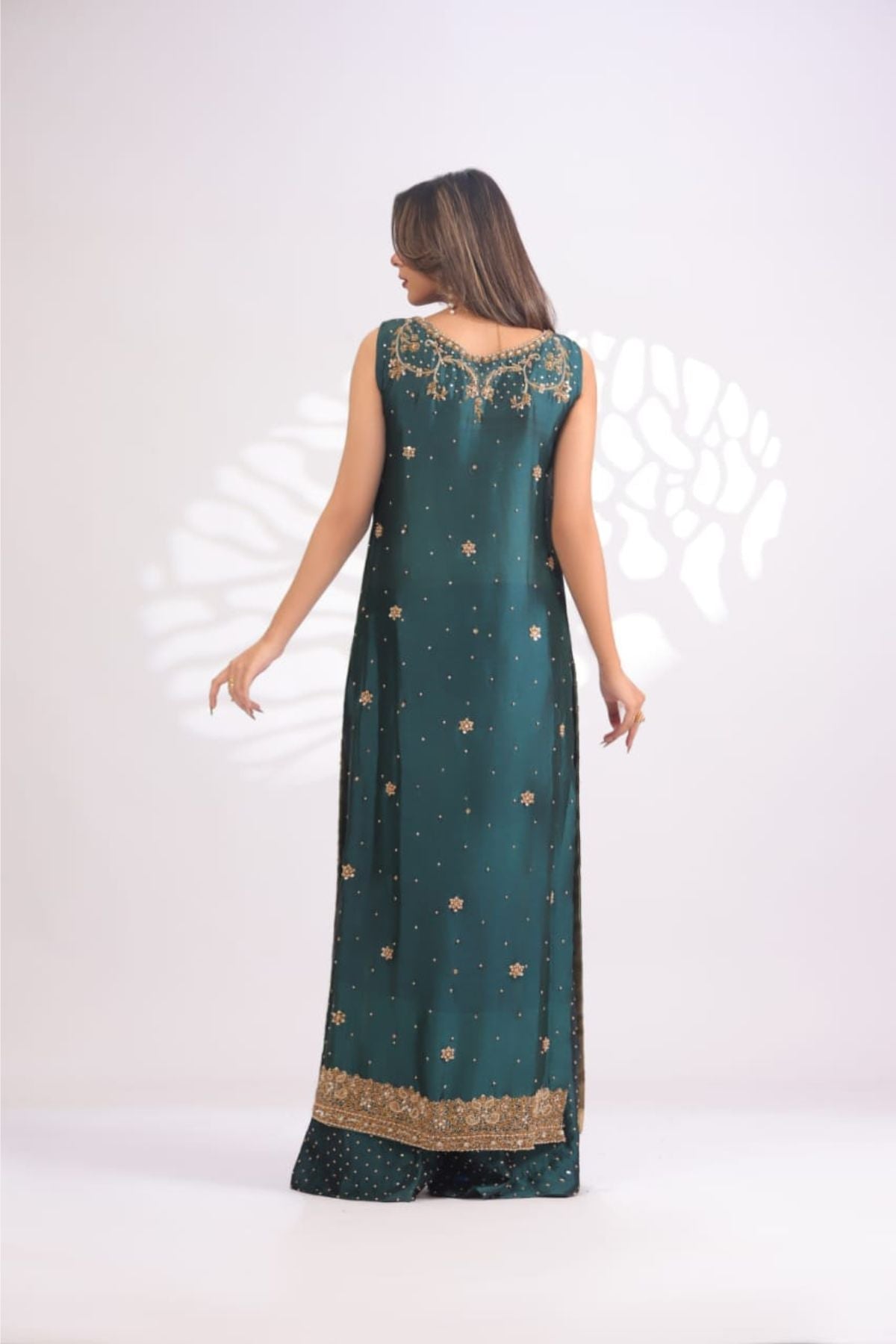 Usama Silk - Teal Luxe Ayla's Atelier