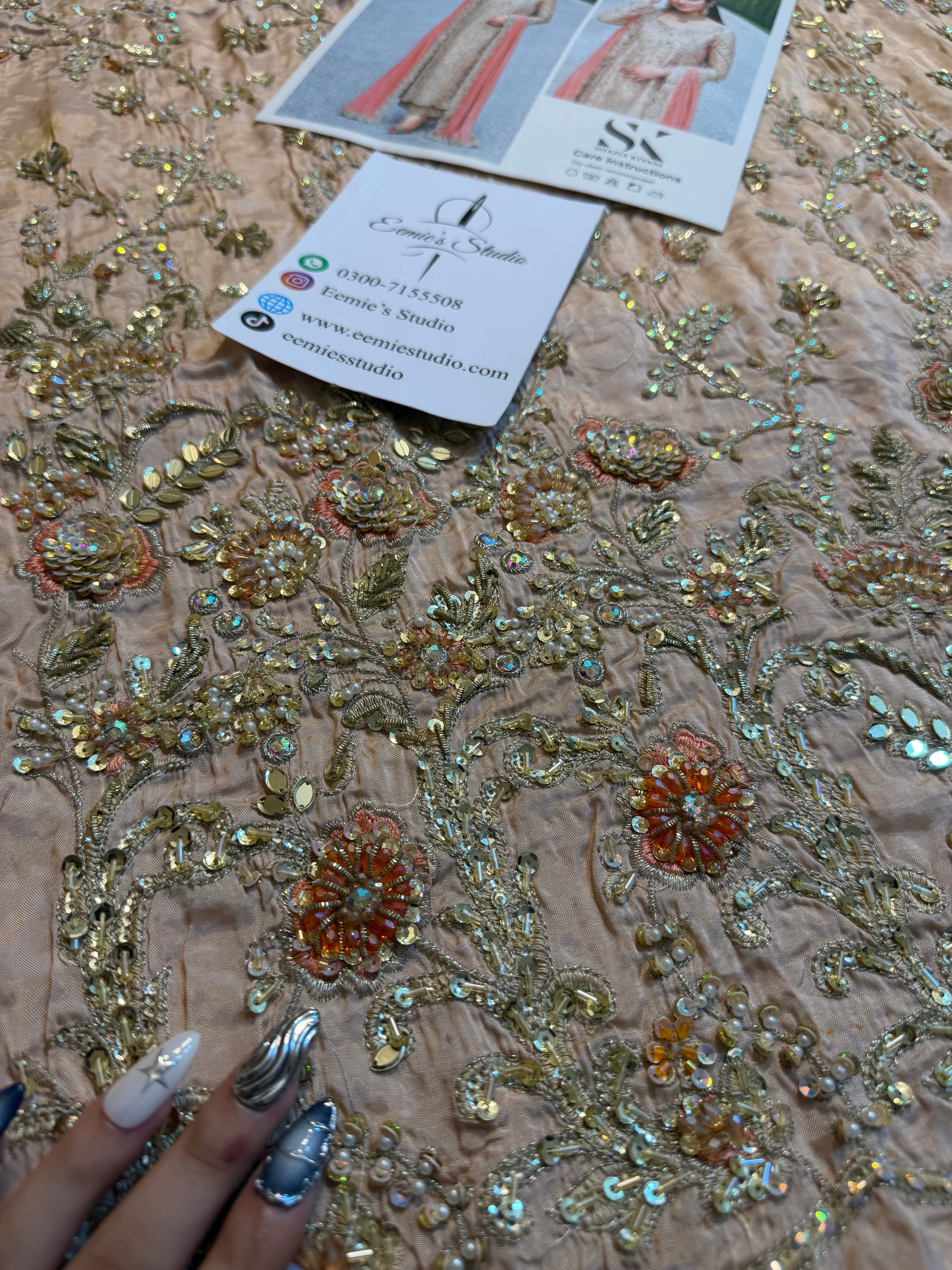 Shazia Kiyani - Champagne and Peach Ayla's Atelier