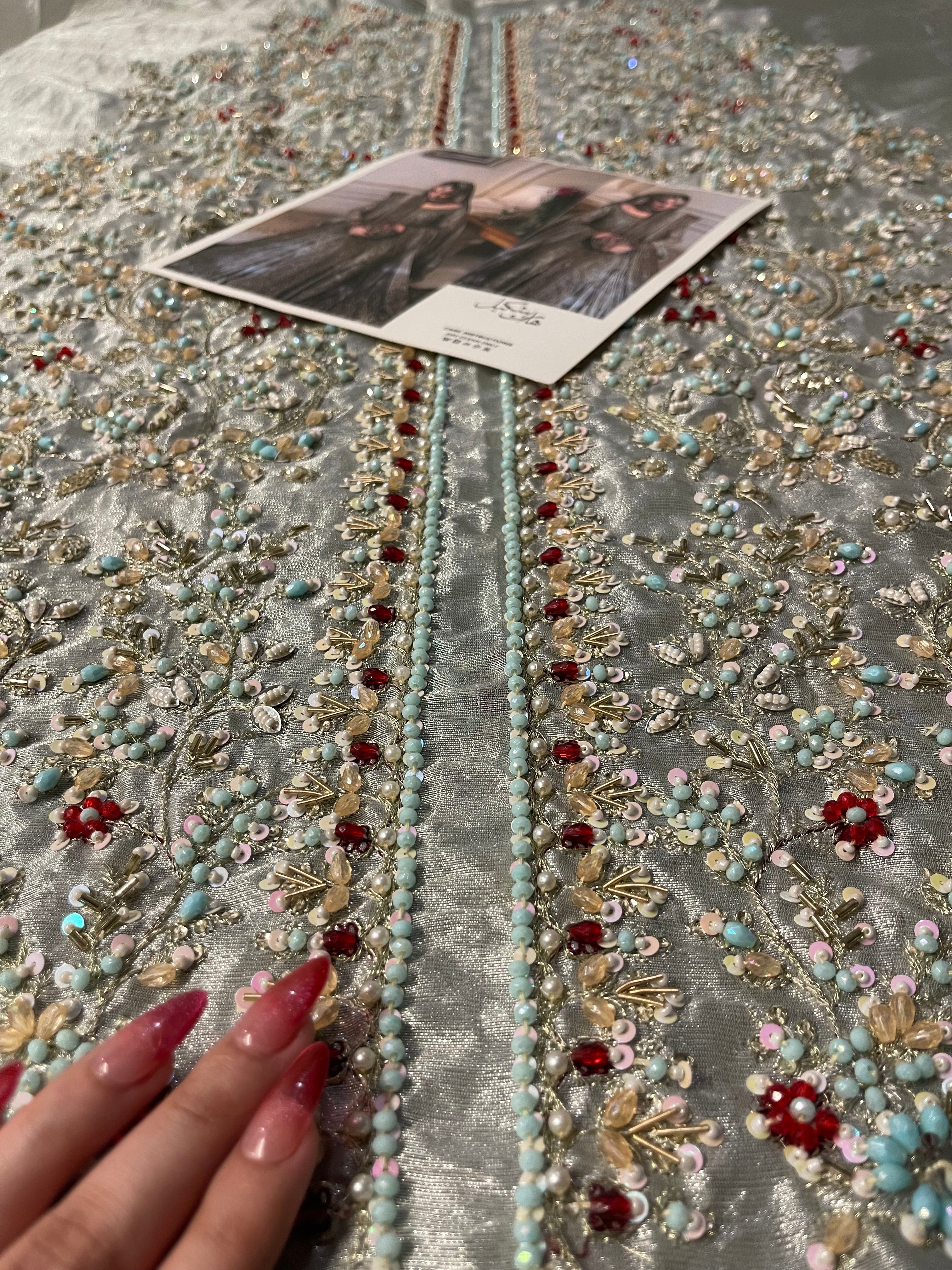 Haris Shakeel - Maharani (Light Cinderella Blue) Ayla's Atelier