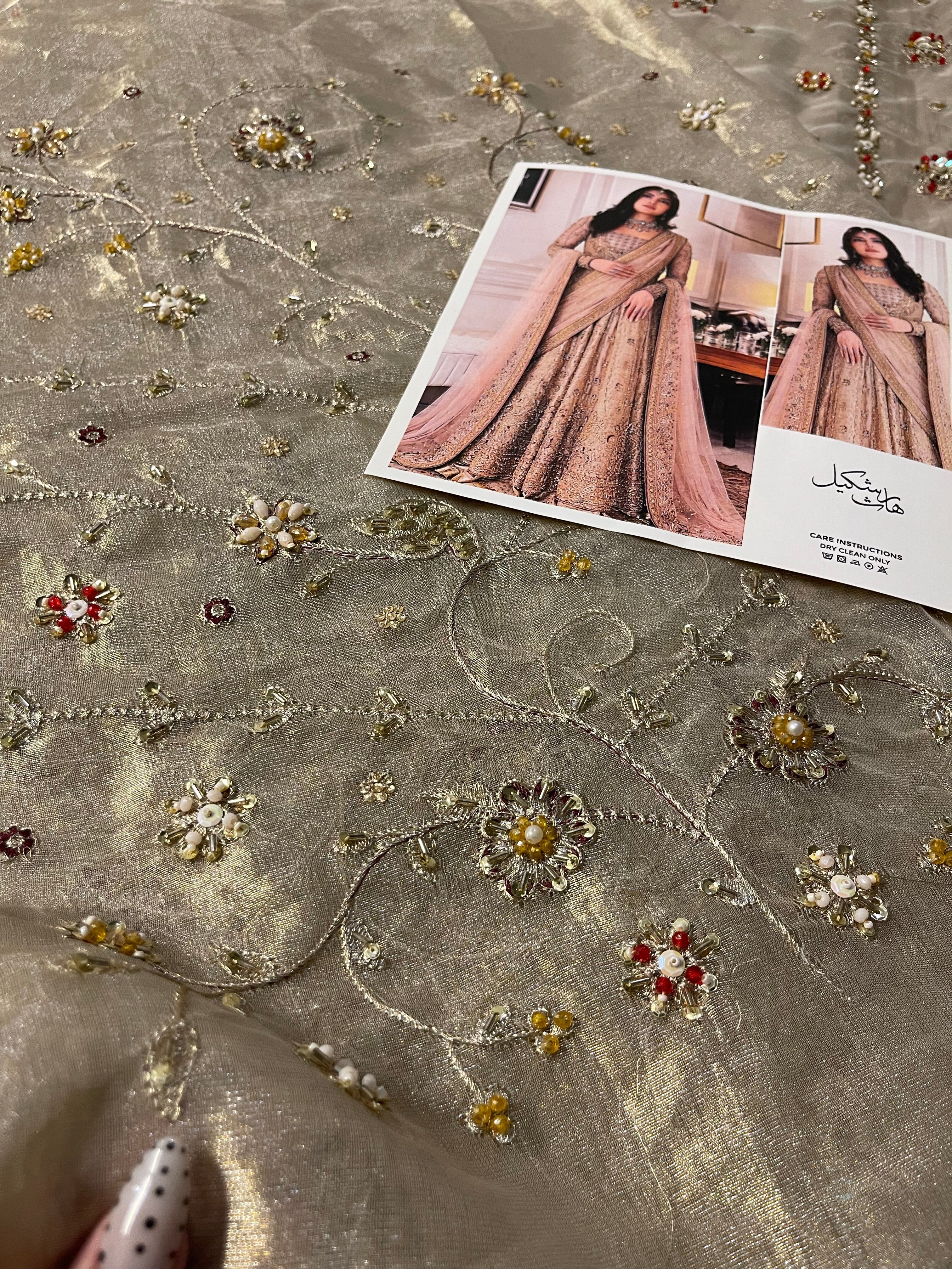 Haris Shakeel - Sahar Blues (with 2 duppatas) Ayla's Atelier