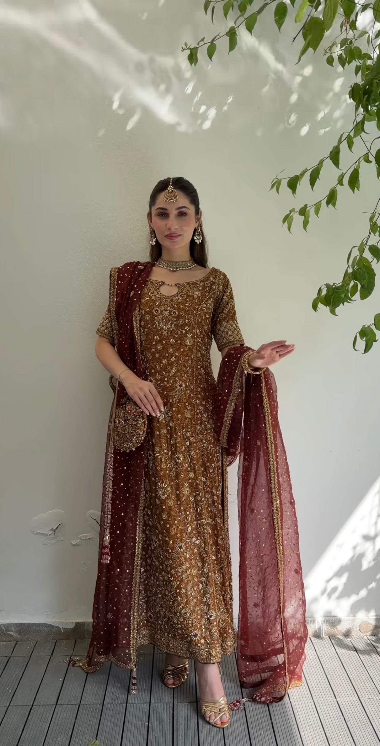 Zeeshan Danish - Rust & Burgundy Ayla's Atelier