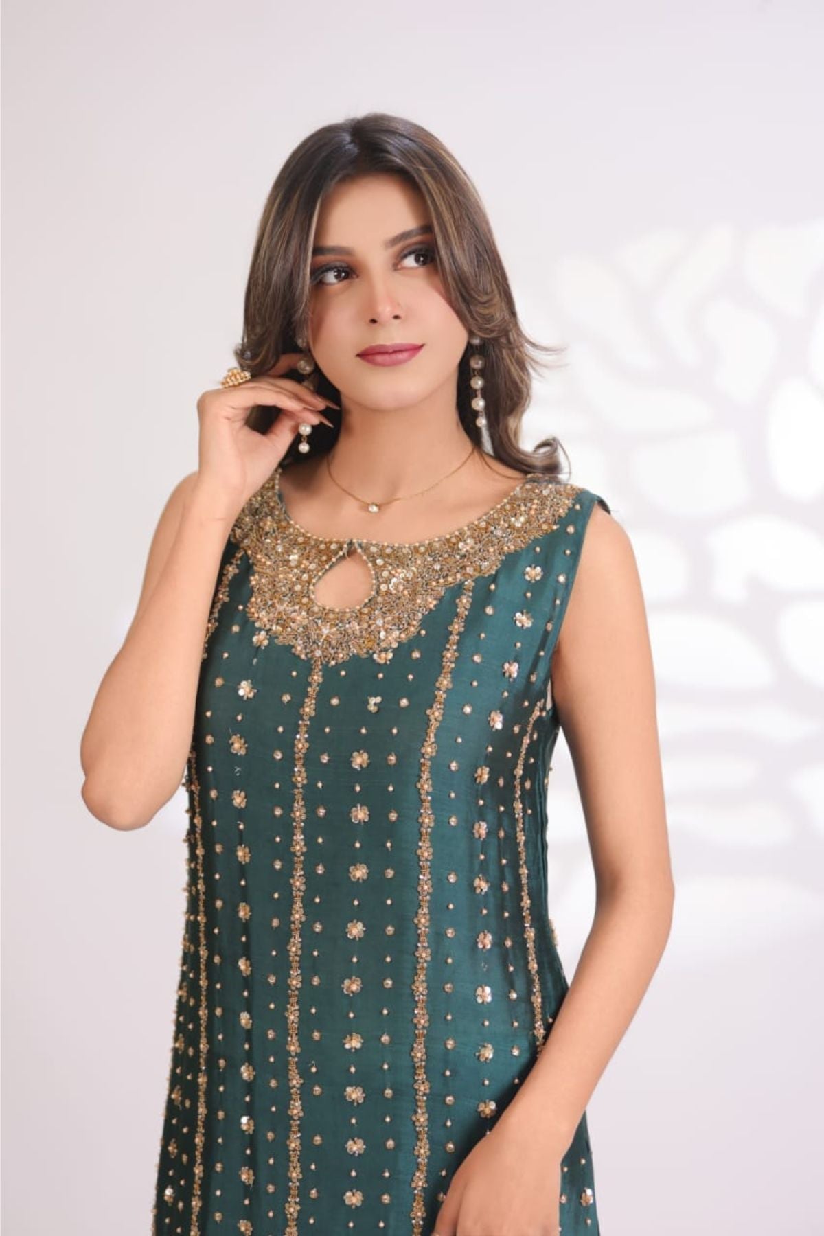 Usama Silk - Teal Luxe Ayla's Atelier