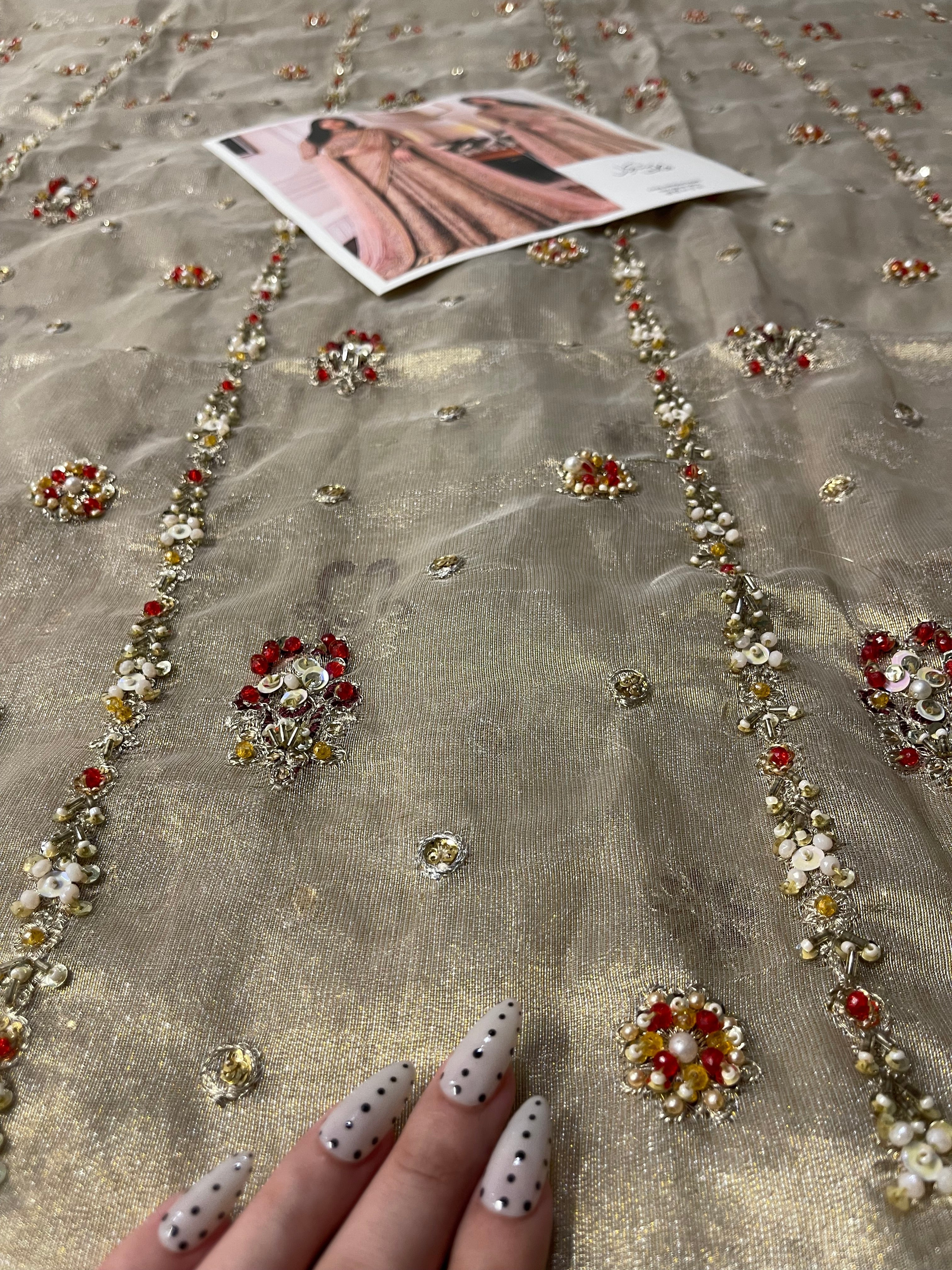 Haris Shakeel - Sahar Blues (with 2 duppatas) Ayla's Atelier