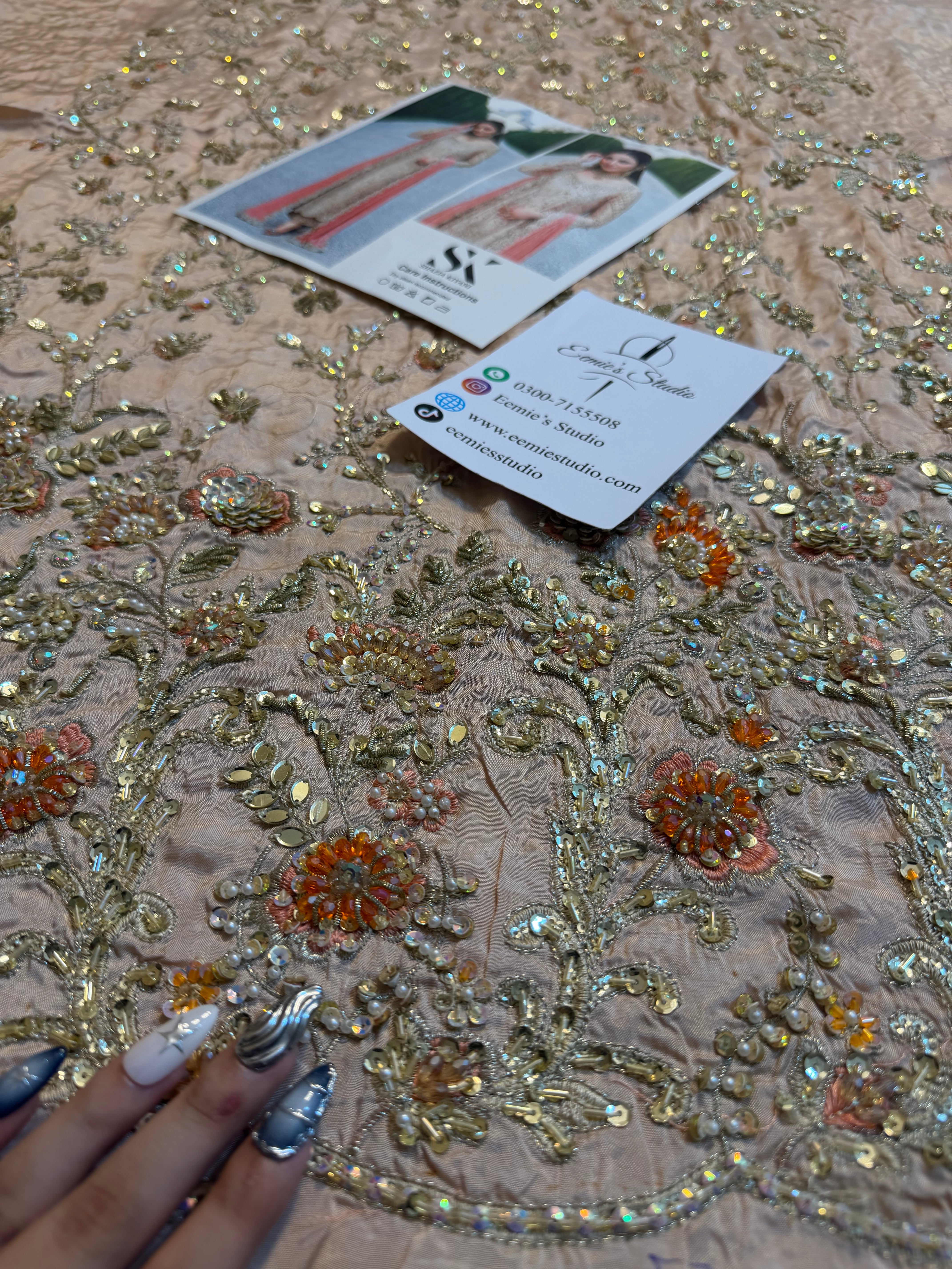Shazia Kiyani - Champagne and Peach Ayla's Atelier