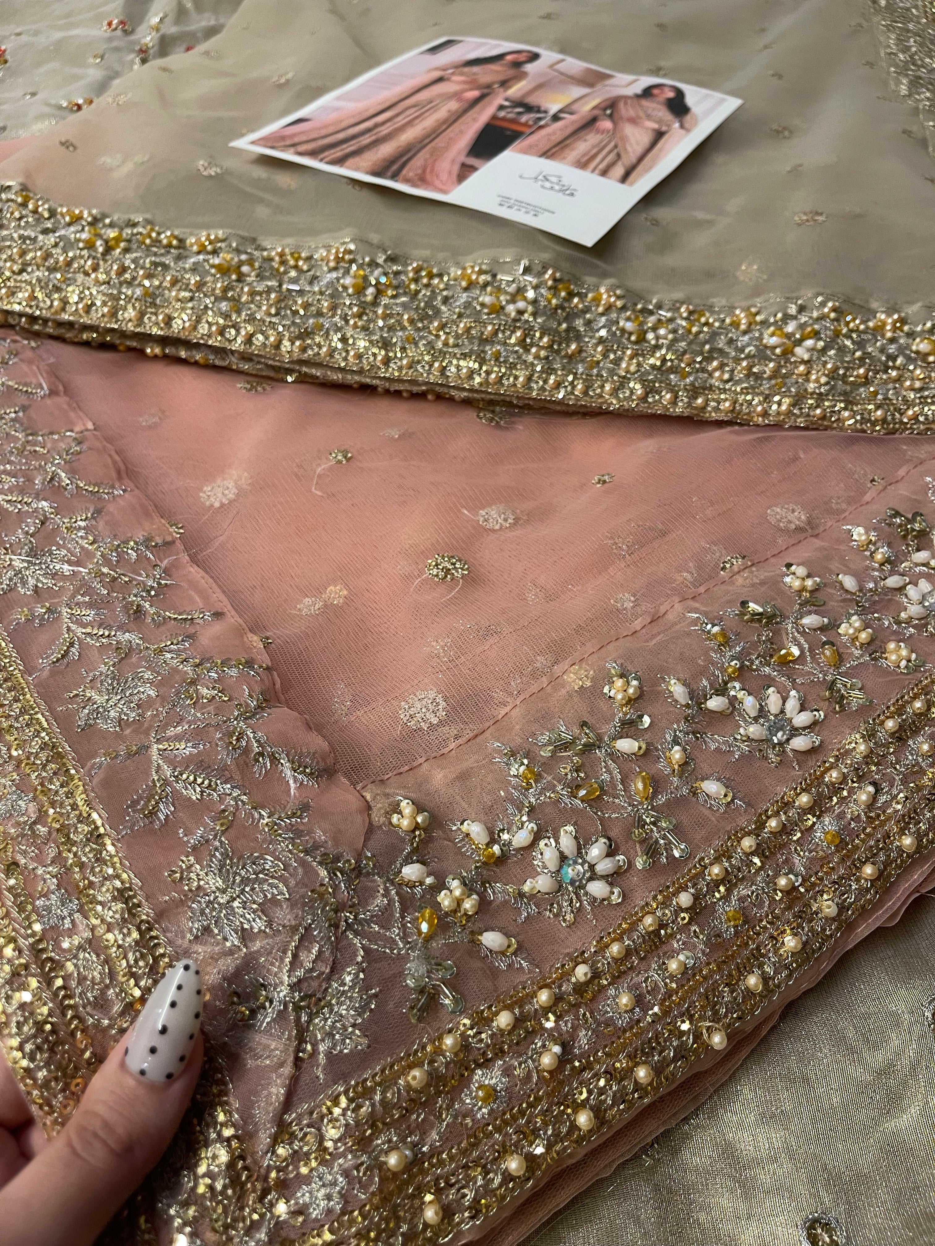 Haris Shakeel - Sahar Blues (with 2 duppatas) Ayla's Atelier