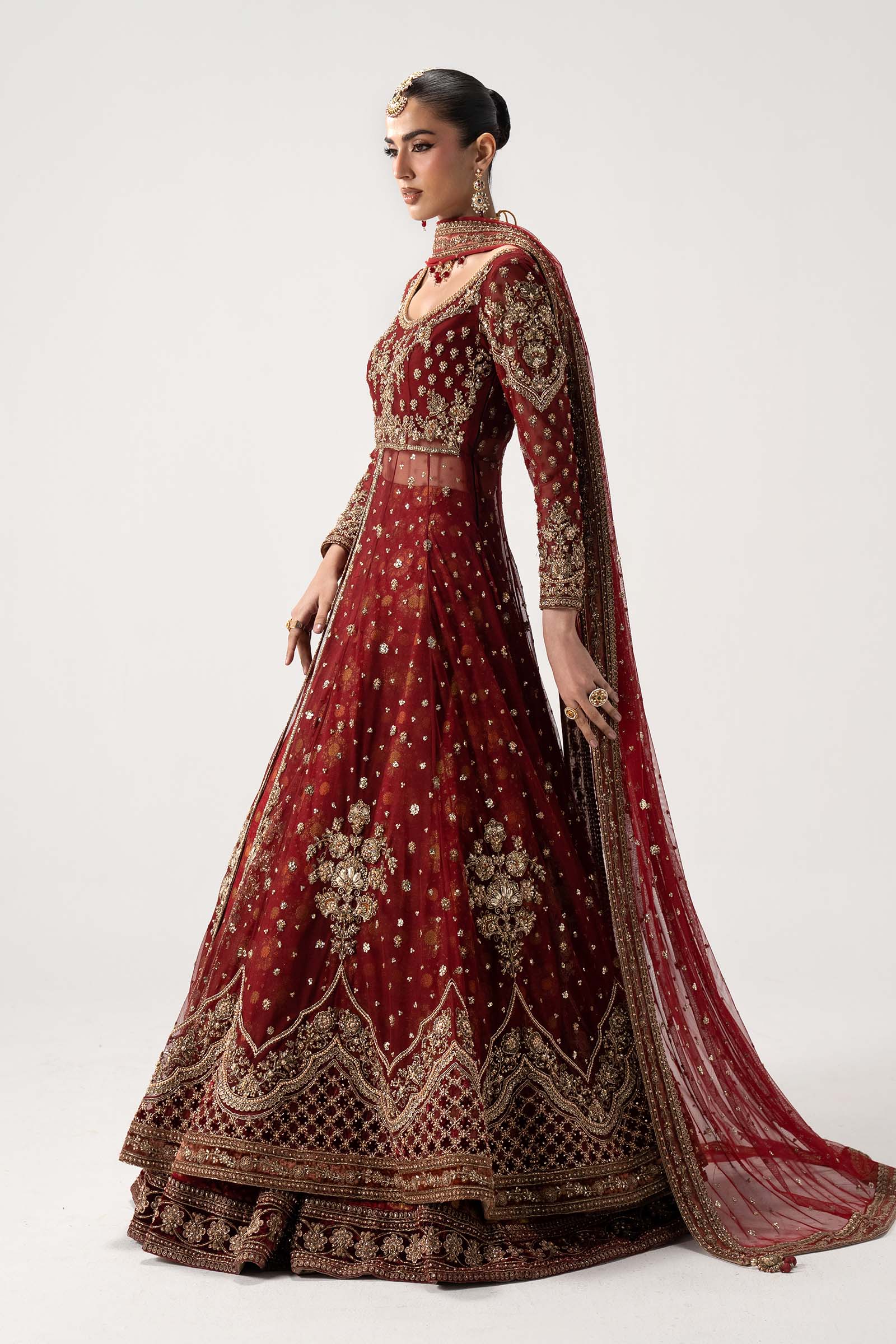 Maria.B Retro Shadmani Couture - Bazif Ayla's Atelier