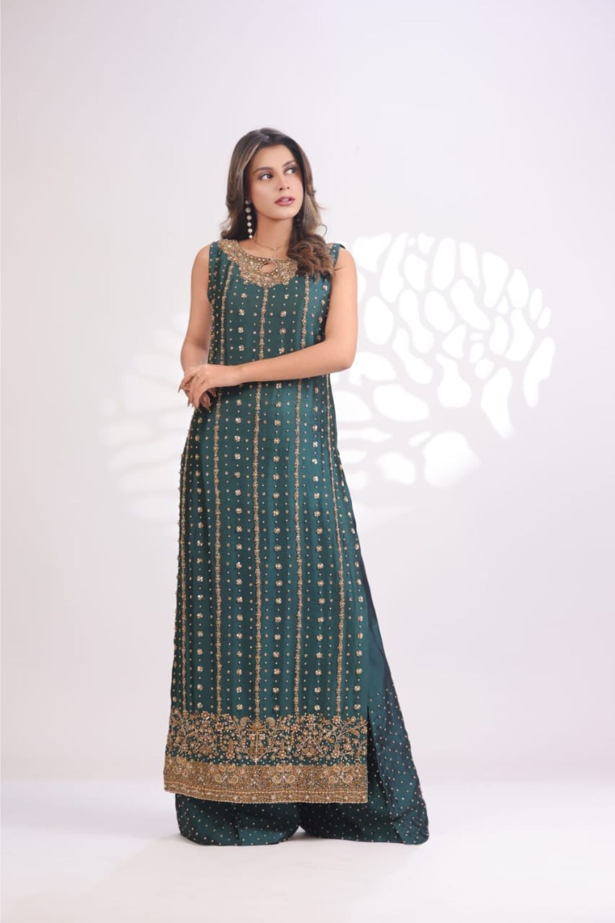 Usama Silk - Teal Luxe Ayla's Atelier