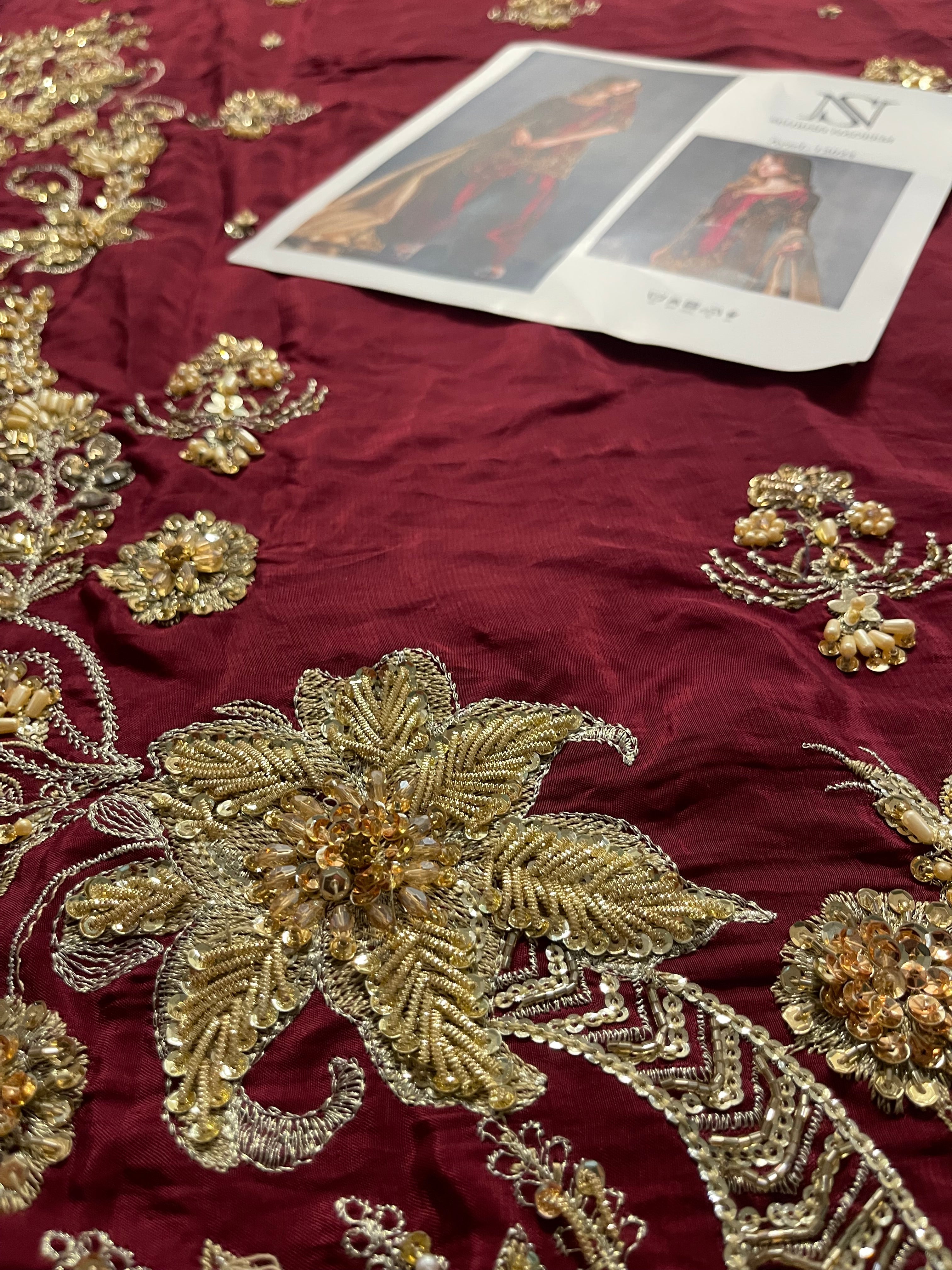 House Of Sehrish Nadeem - Maroon ensemble Eemie's Studio