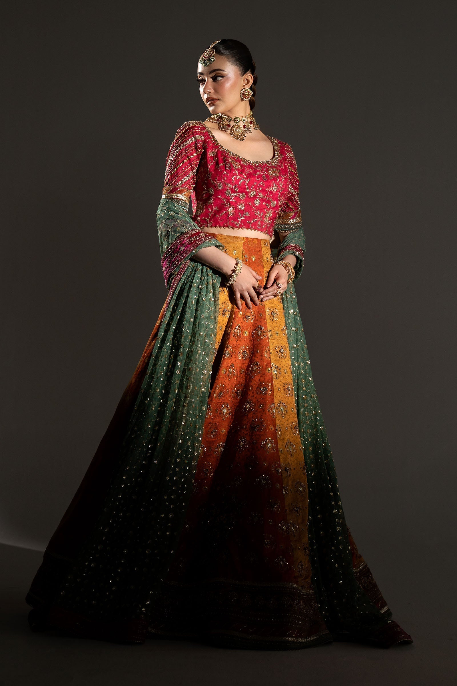 Maria.B Retro Shadmani Couture - Merjan Ayla's Atelier