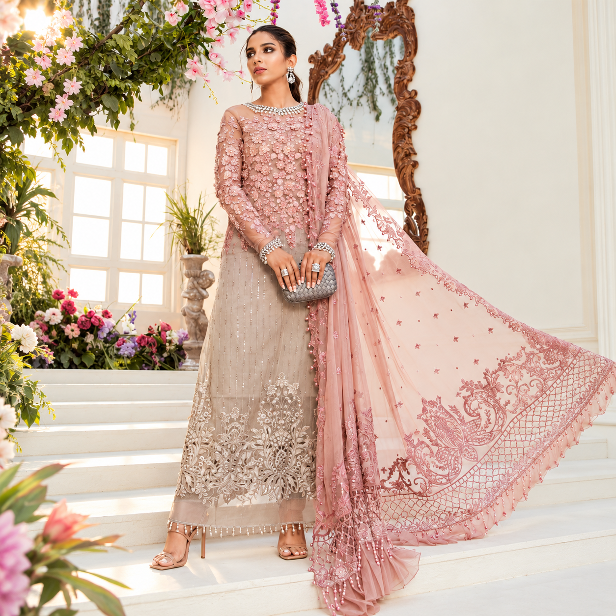 Maria.B Coffee and Ash Pink BD-2101 Ayla's Atelier
