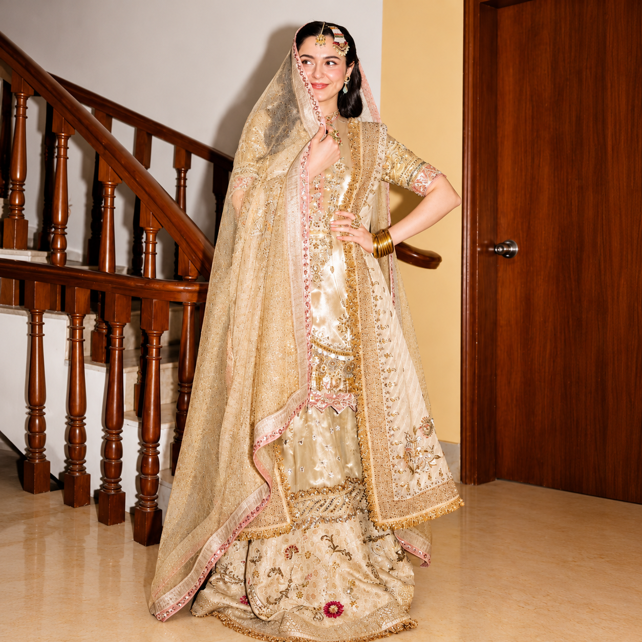 Fiaza Samee Hania Aamir | Luxury Double Zari Formal Dress Ayla's Atelier