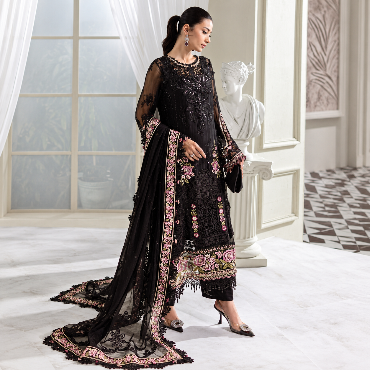 Maria.B Chiffons MPC-25-104
(Black) Ayla's Atelier