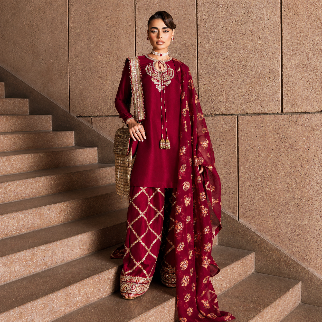 Hussain Rehar - Merlot Ayla's Atelier