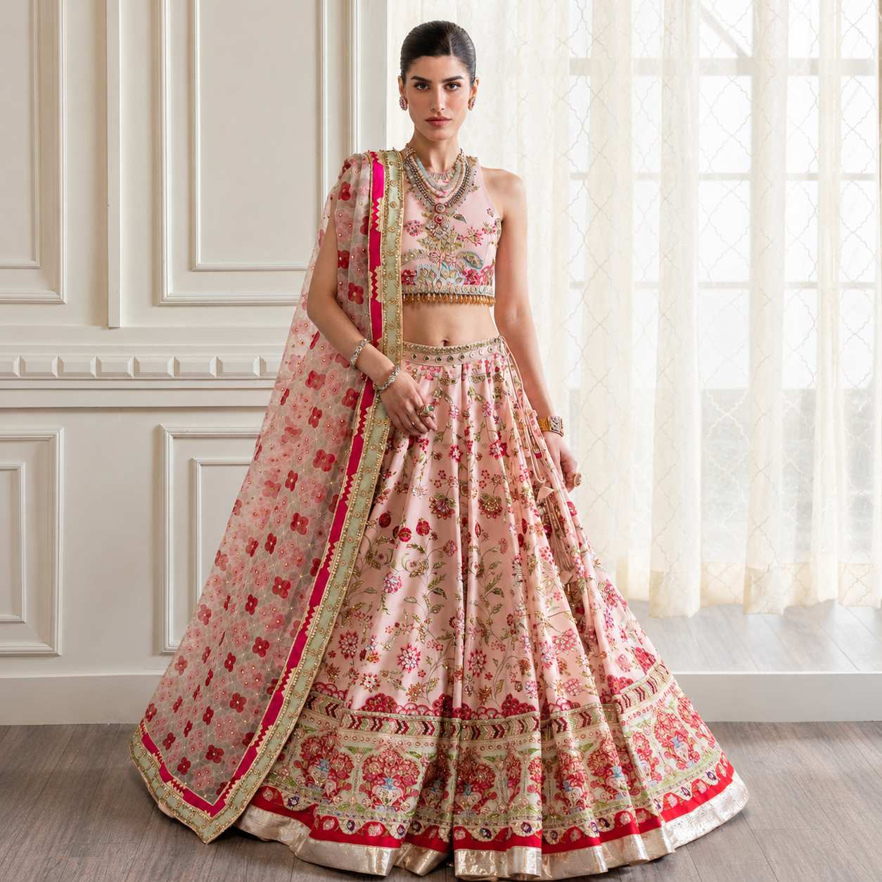 Crimson by Saira Shakira - Crystal Chinoiserie Ayla's Atelier