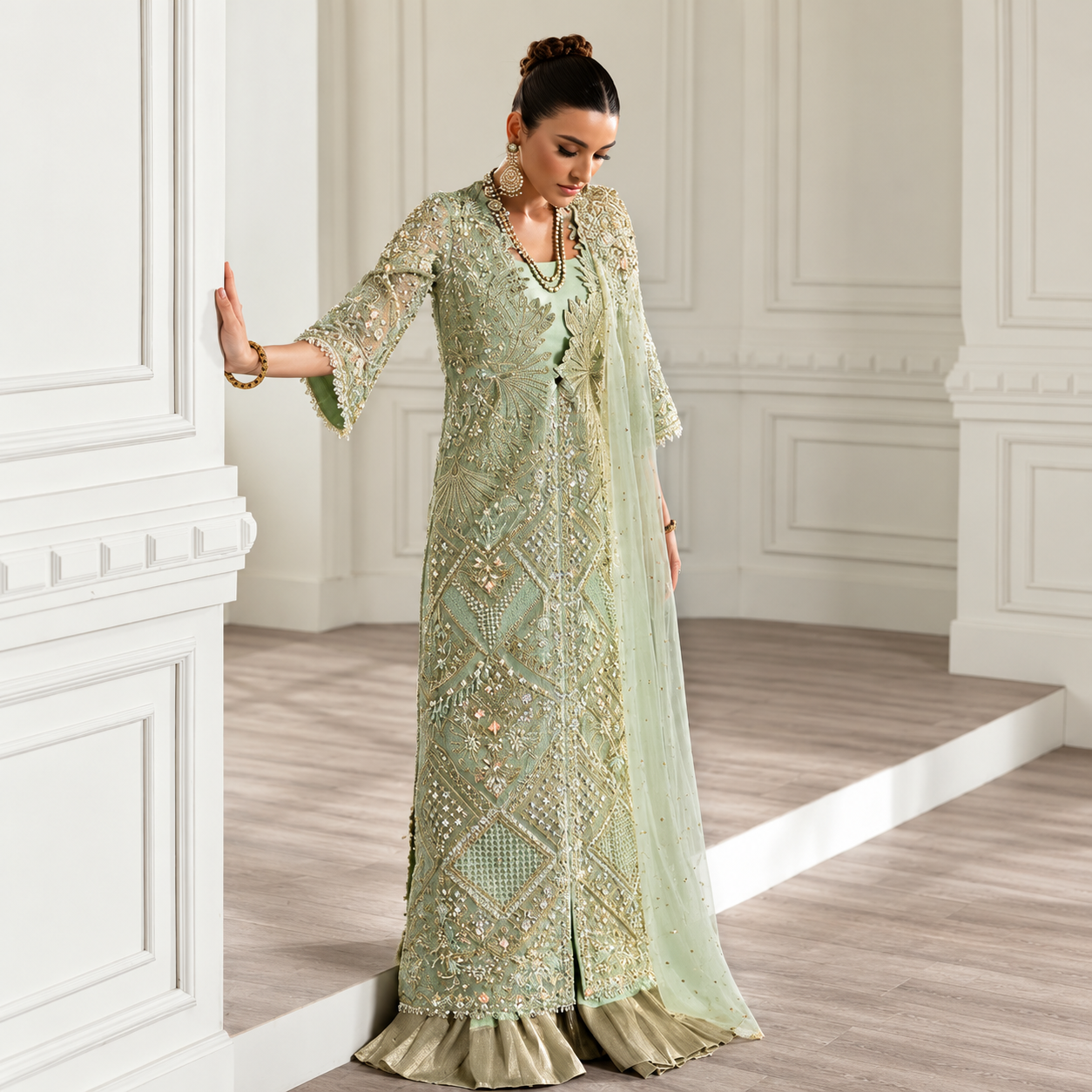 Crimson By Saira Shakira - Art Deco Glitz Ayla's Atelier