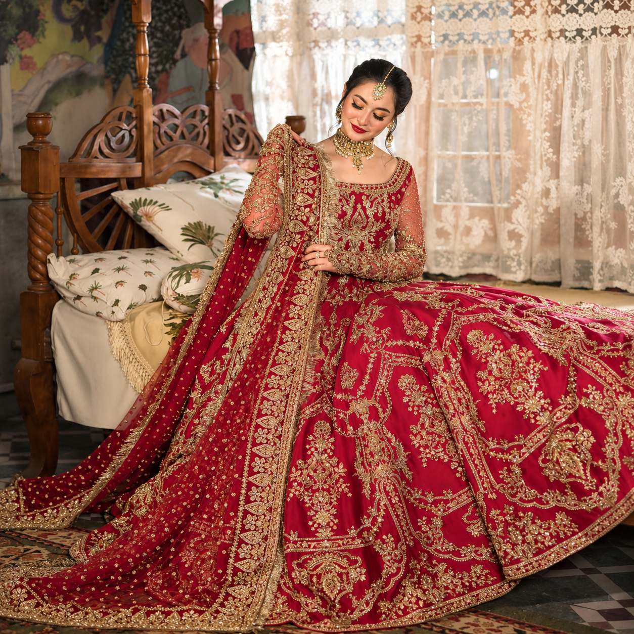 Faiza Saqlain couture bridal lehenga Ayla's Atelier