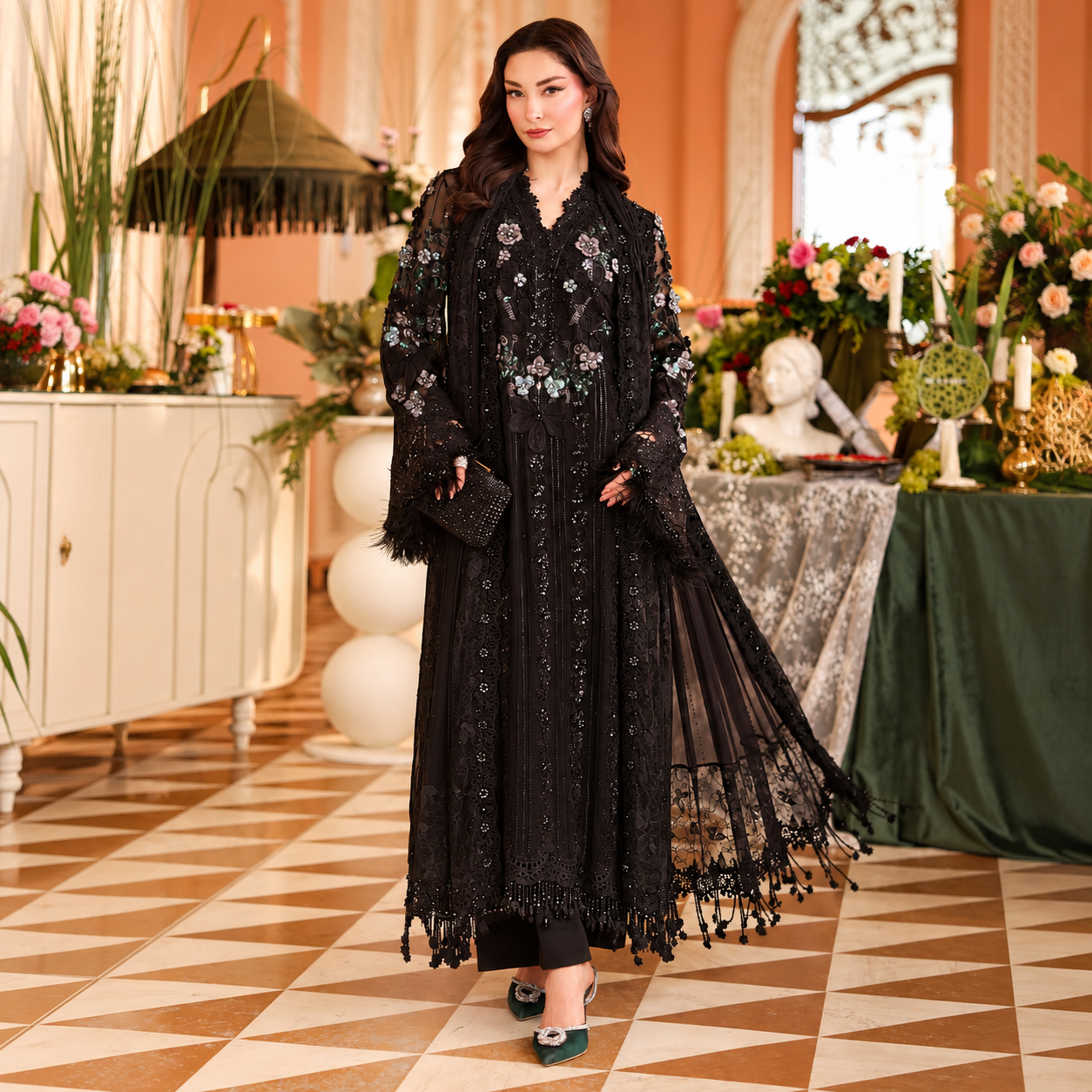 Maria.B Chiffons (MPC-26-204-Black) Ayla's Atelier