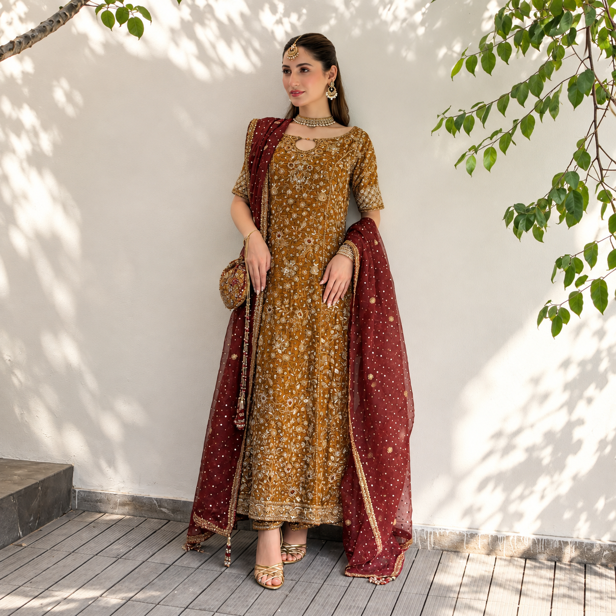 Zeeshan Danish - Burnt Orange Ayla's Atelier