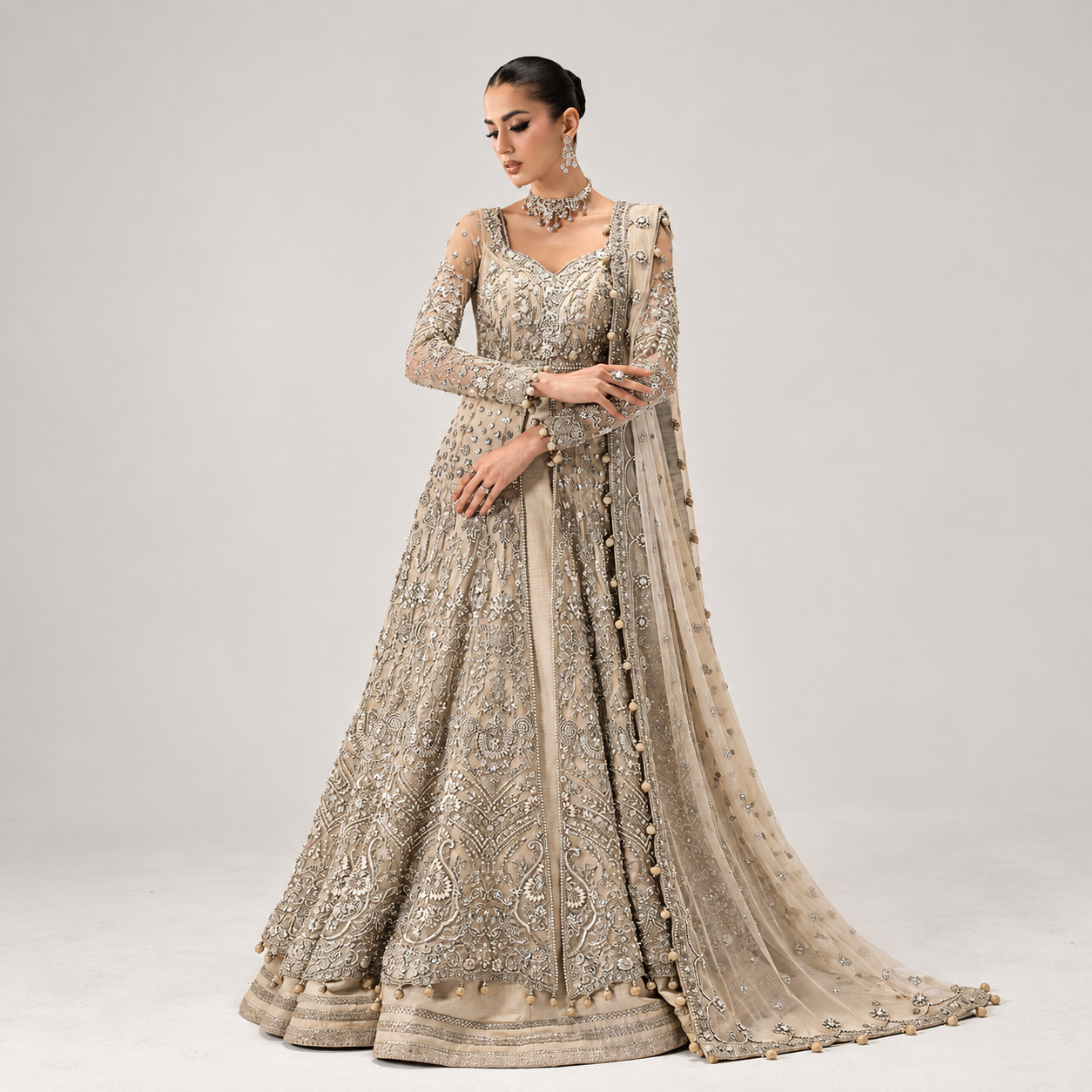 Maria.B Retro Shadmani Couture - Elaria Ayla's Atelier