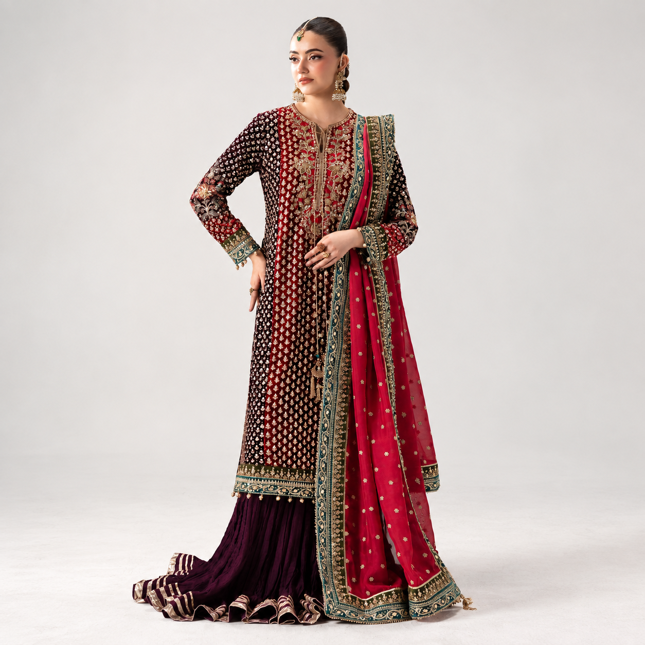 Maria B Retro Shadmani Couture - Yarizeh Formal Dress Ayla's Atelier