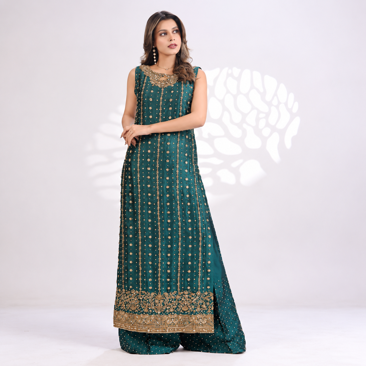 Usama Silk - Teal Luxe Ayla's Atelier