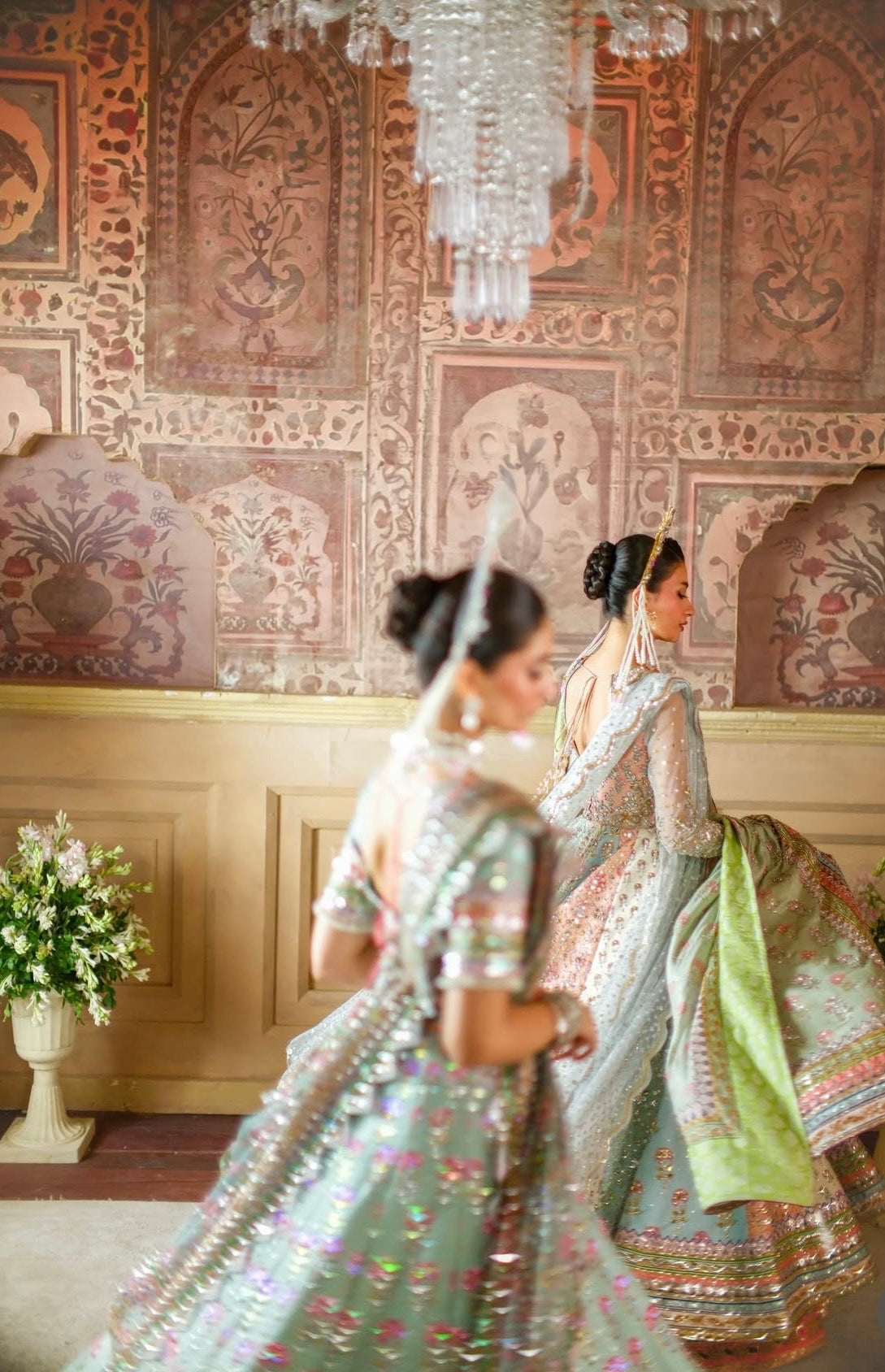 Nomi Ansari - Maryam Nawaz Pastel outfit Eemie's Studio