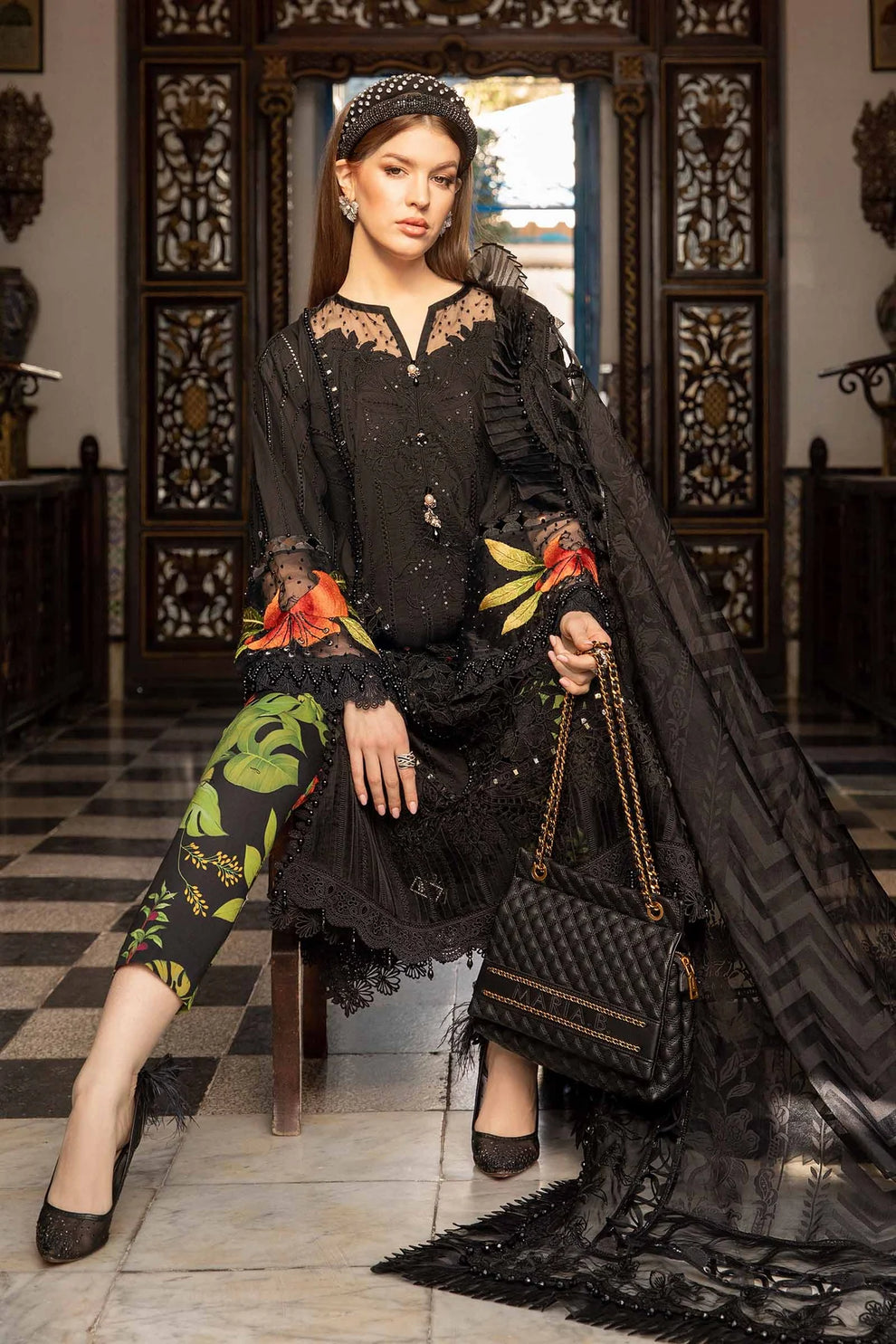 Maria B Unstitched Luxury Lawn D-2408-B