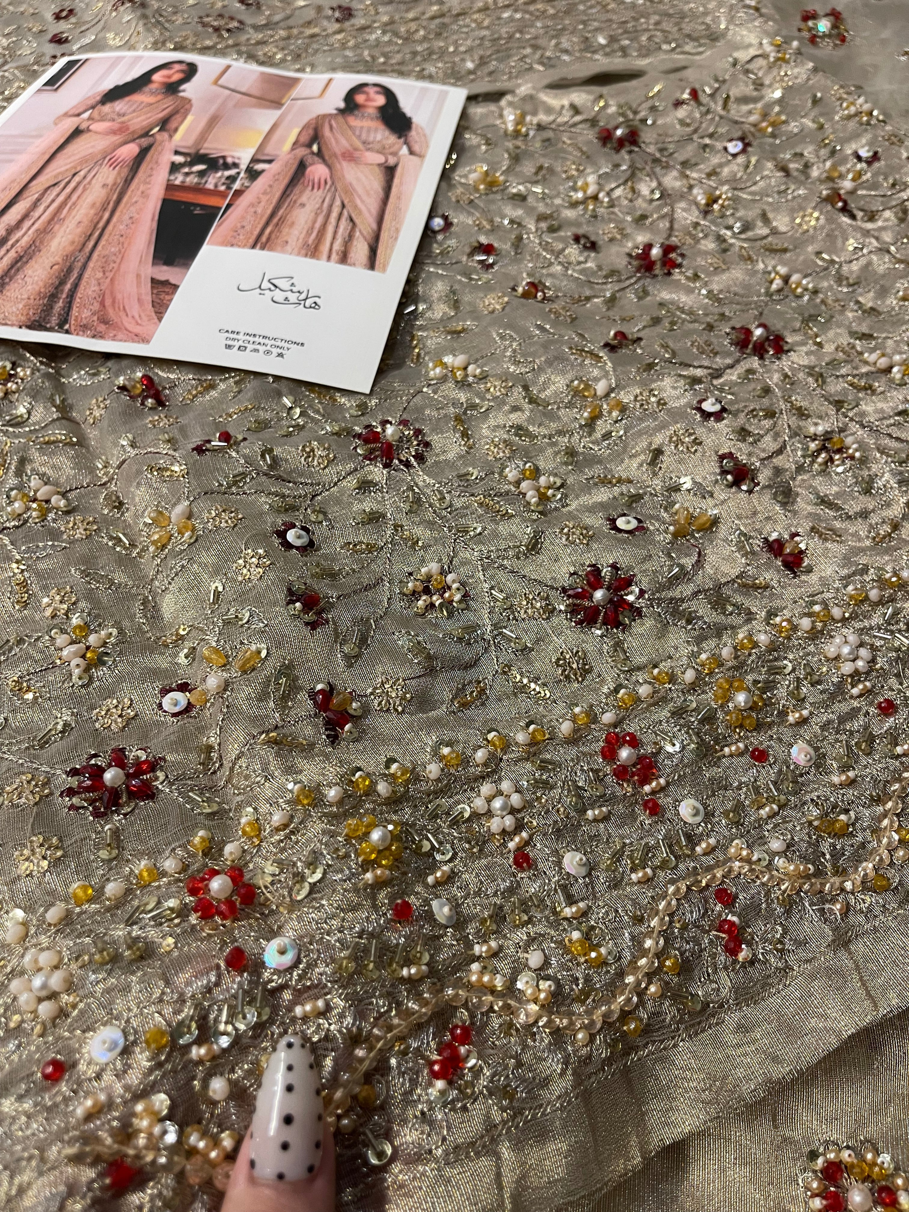 Haris Shakeel - Sahar Blues (with 2 duppatas) Ayla's Atelier