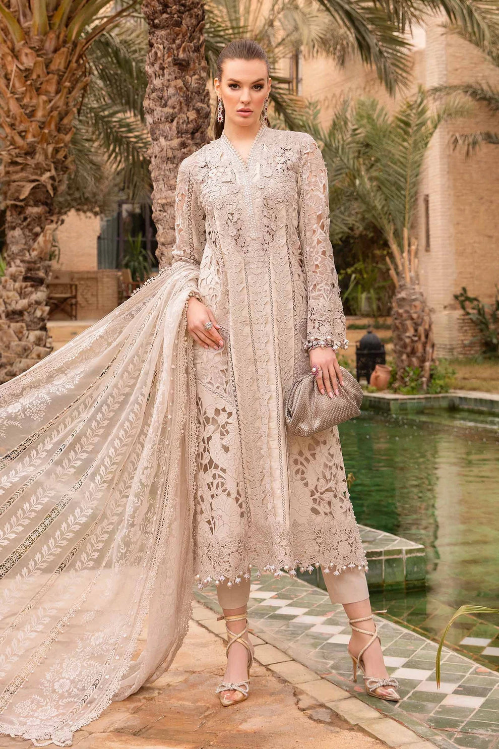 Maria B Unstitched Luxury Lawn D-2409-A