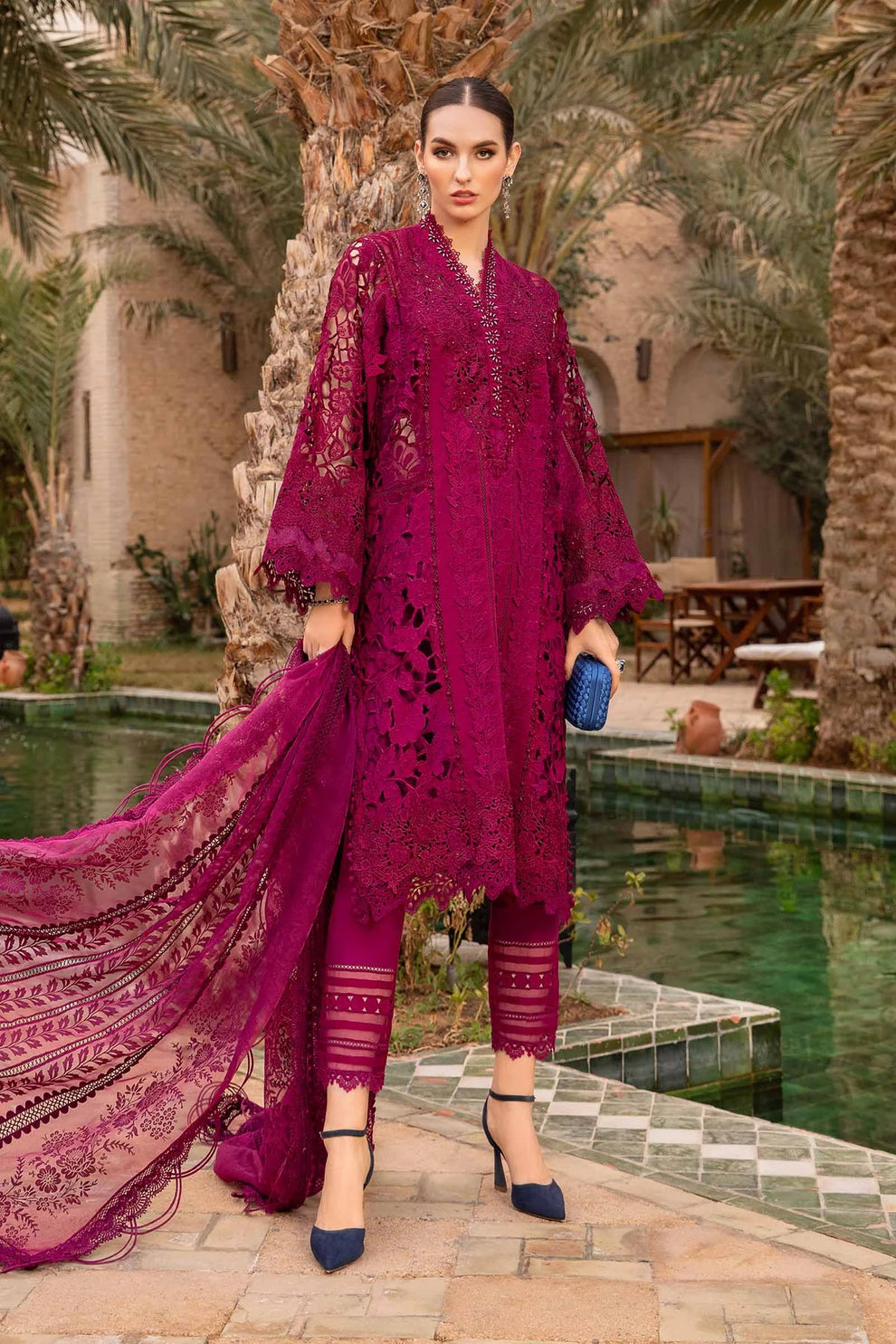 Maria B Unstitched Luxury Lawn D-2409-B