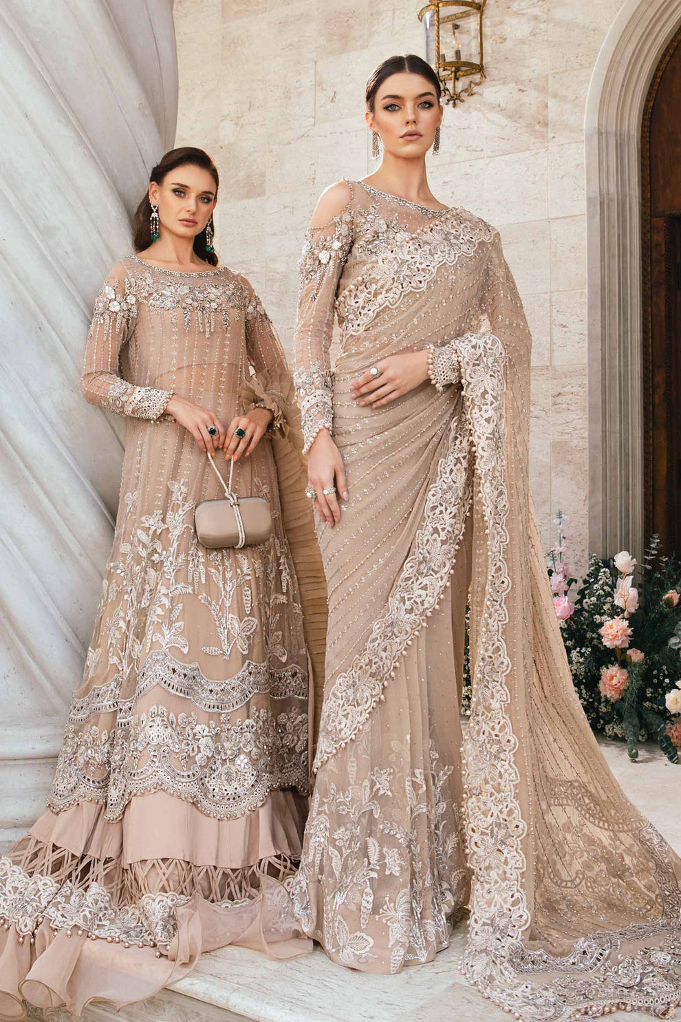 Maria.B - Mbroidered Saree BD-2801 Ayla's Atelier