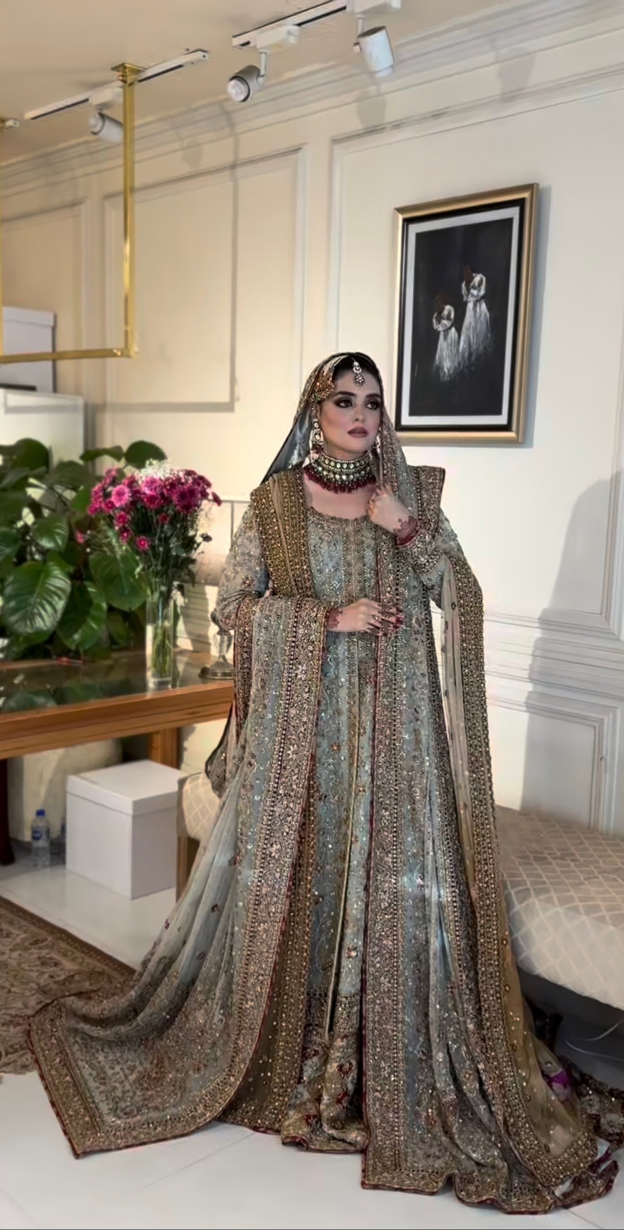 Haris Shakeel - Maharani (Light Cinderella Blue) Ayla's Atelier