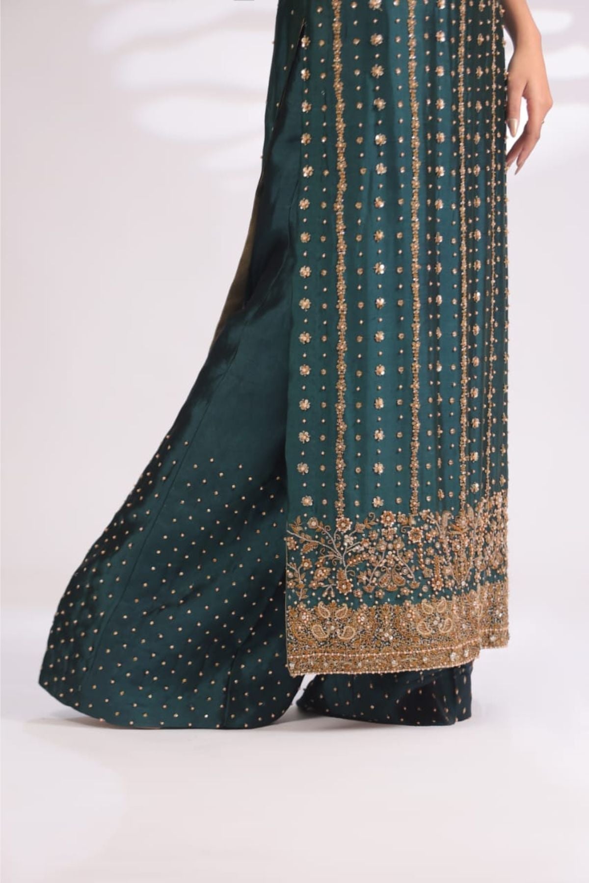 Usama Silk - Teal Luxe Ayla's Atelier
