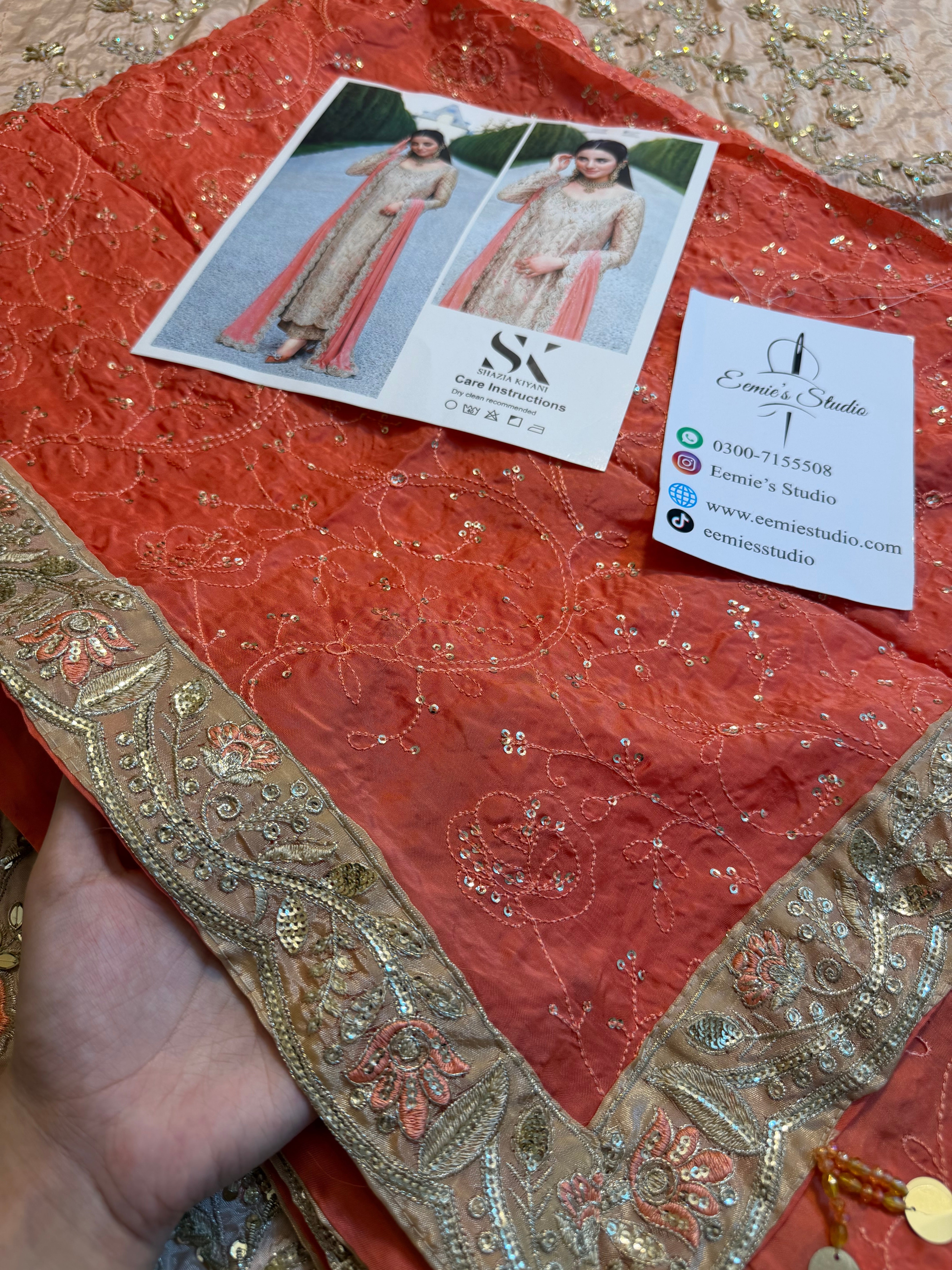 Shazia Kiyani - Champagne and Peach Ayla's Atelier